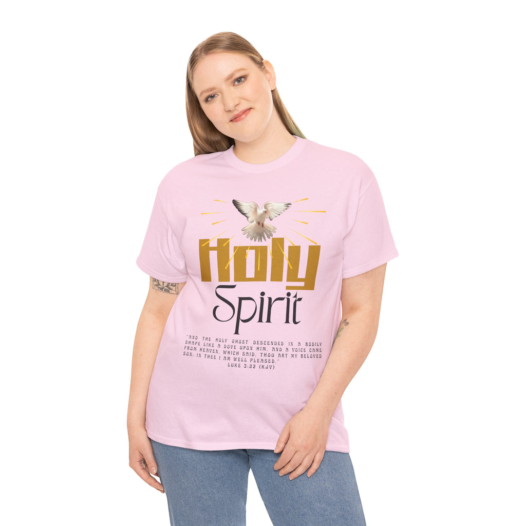 Christian T-shirts, Holy Spirit Unisex Heavy Cotton Tee, Inspirational T-Shirt for Faith Celebration, Christian Gift, Spiritual Attire, Religious Apparel