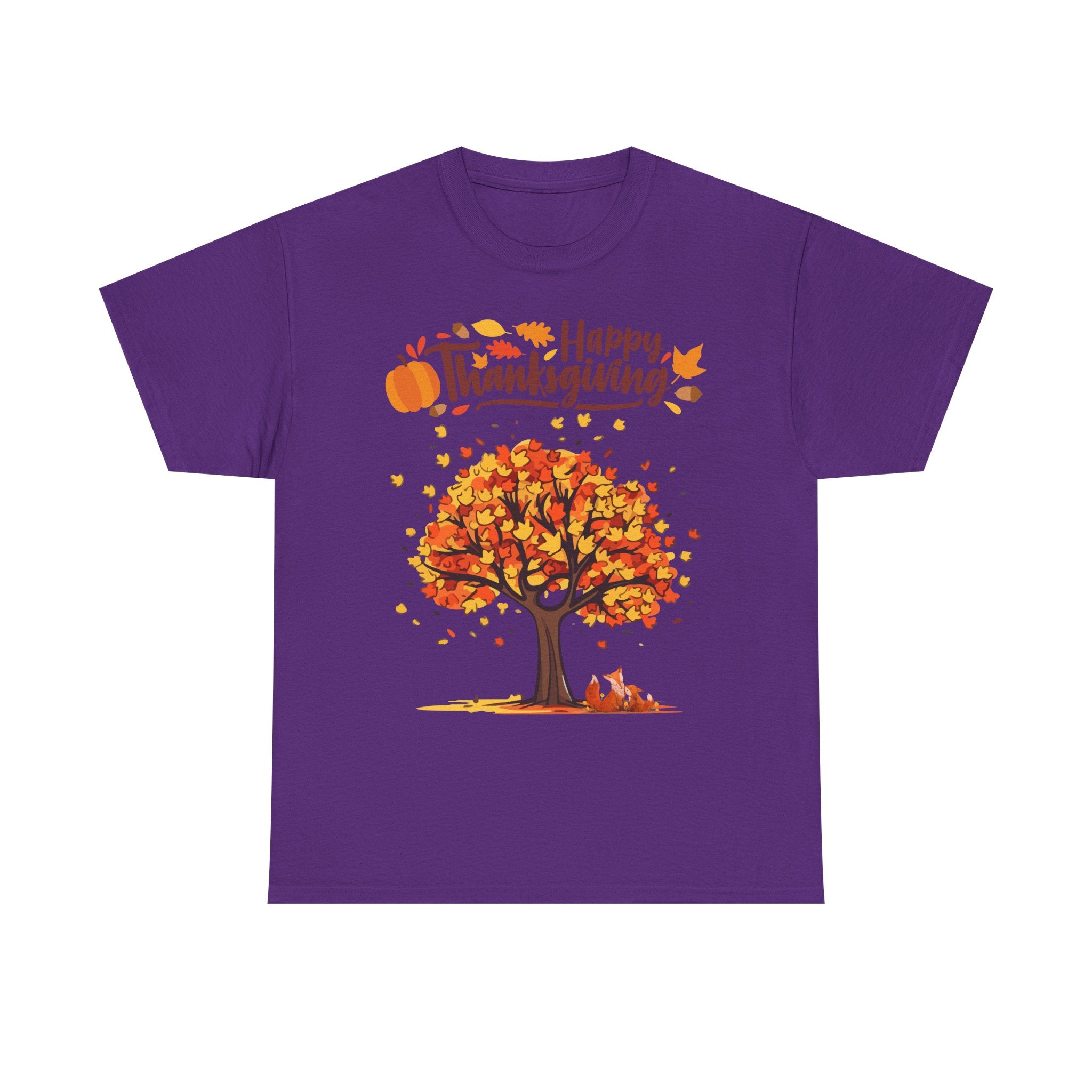 Thanksgiving Tree Tee, Autumn Shirt, Fall Apparel, Family Gathering Top, Seasonal Wear, Thanksgiving Gift