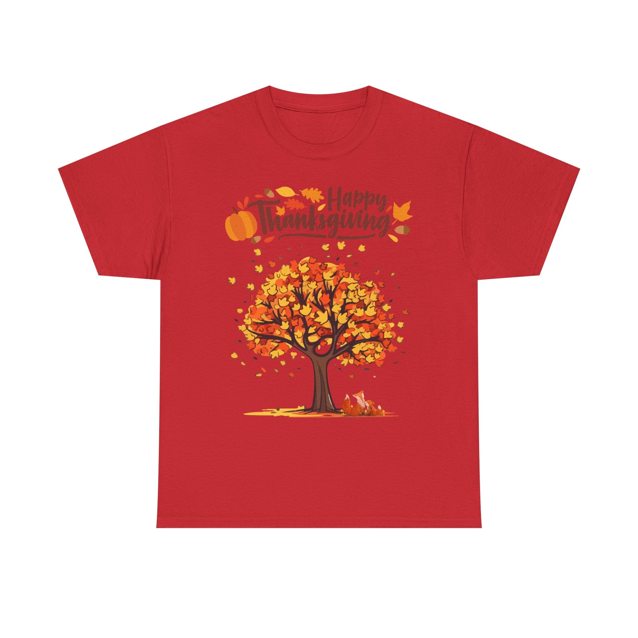 Thanksgiving Tree Tee, Autumn Shirt, Fall Apparel, Family Gathering Top, Seasonal Wear, Thanksgiving Gift