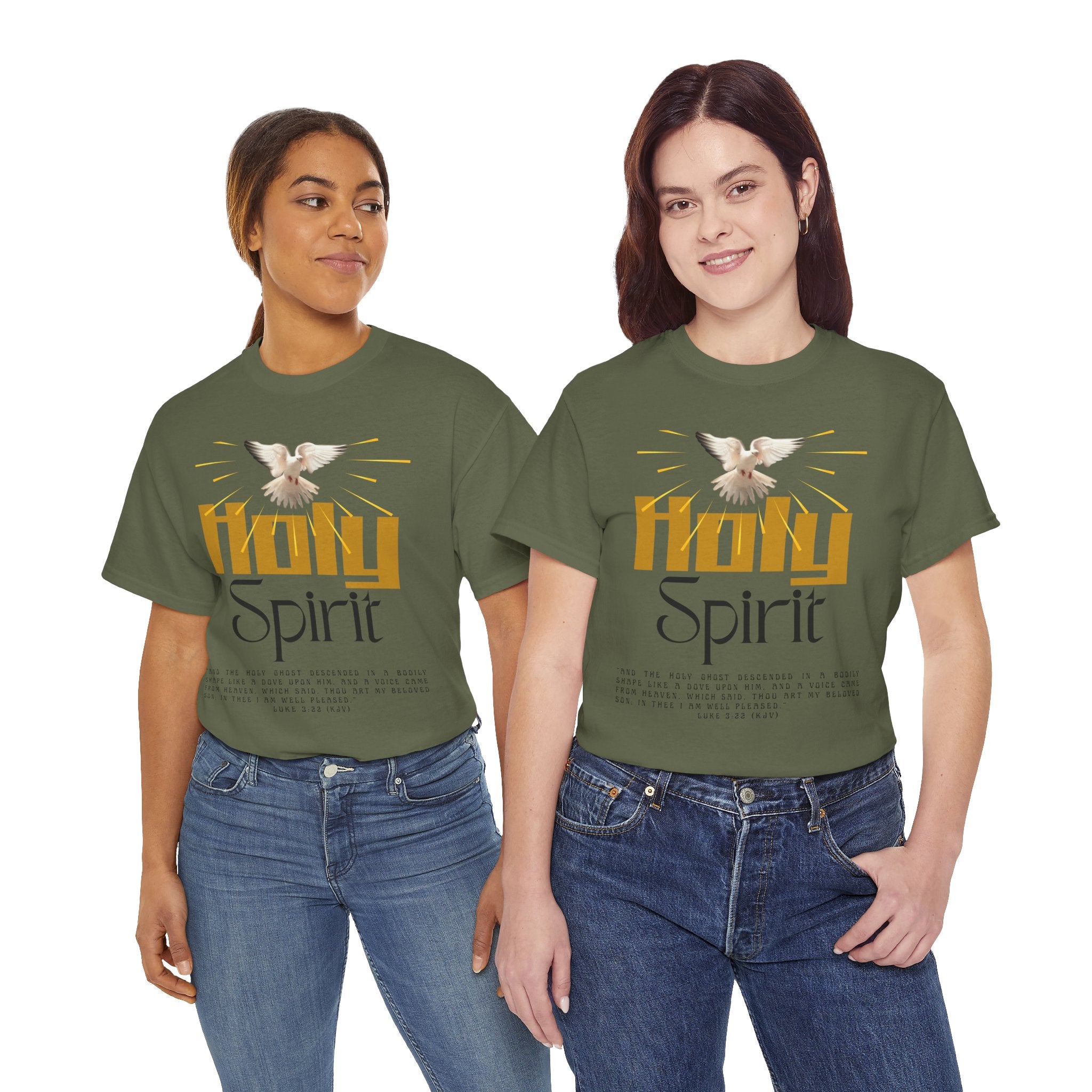 Christian T-shirts, Holy Spirit Unisex Heavy Cotton Tee, Inspirational T-Shirt for Faith Celebration, Christian Gift, Spiritual Attire, Religious Apparel