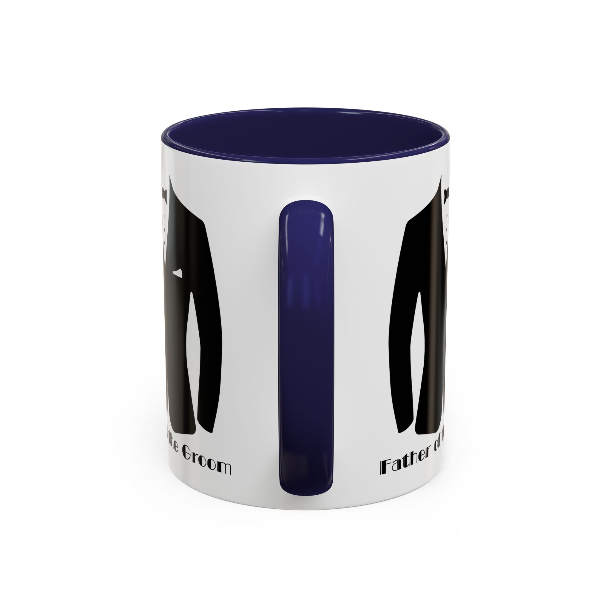 Father of the Groom Accent Coffee Mug 11/15 oz- Perfect Groomsmen Gift, Wedding Keepsake, Stylish Drinkware, Unique Wedding Favor