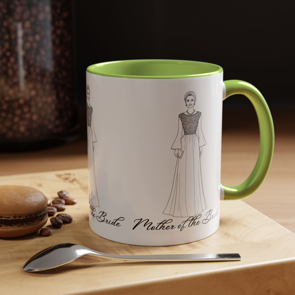 Mother of the Bride -Accent Coffee Mug (11, 15oz)