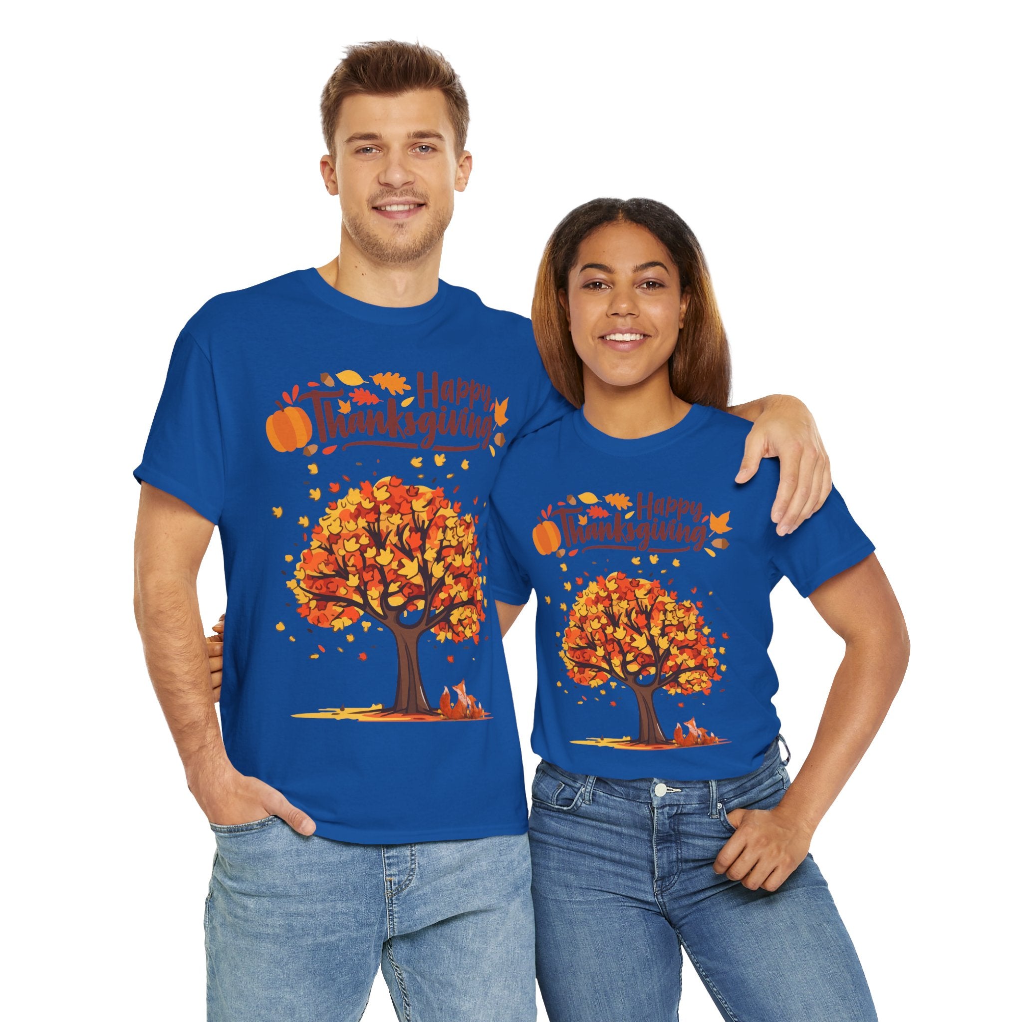 Thanksgiving Tree Tee, Autumn Shirt, Fall Apparel, Family Gathering Top, Seasonal Wear, Thanksgiving Gift