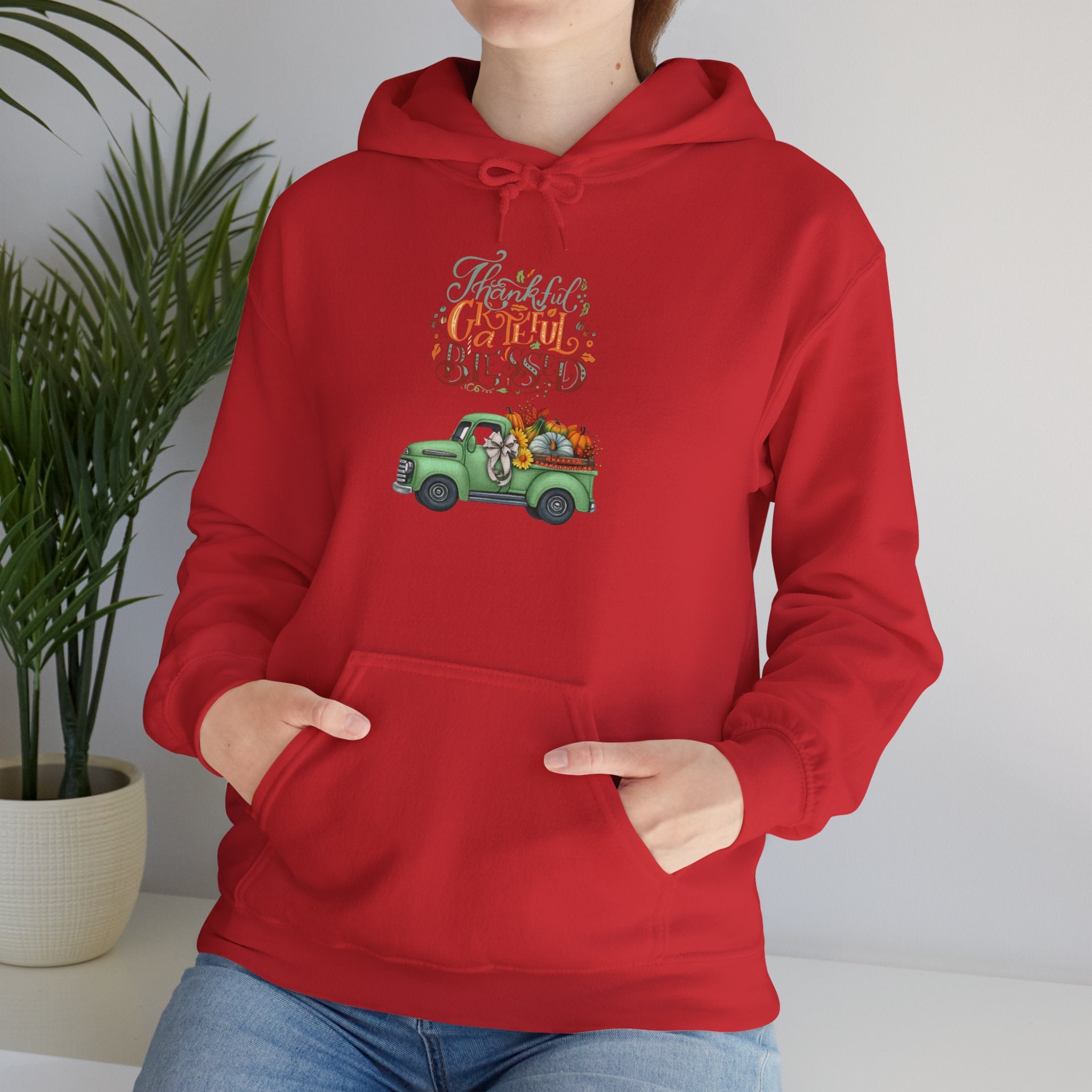 Festive Truck Sweatshirt - Cozy Holiday Hoodie, Winter Gift, Christmas Apparel, Unisex Clothing, Seasonal Fashion
