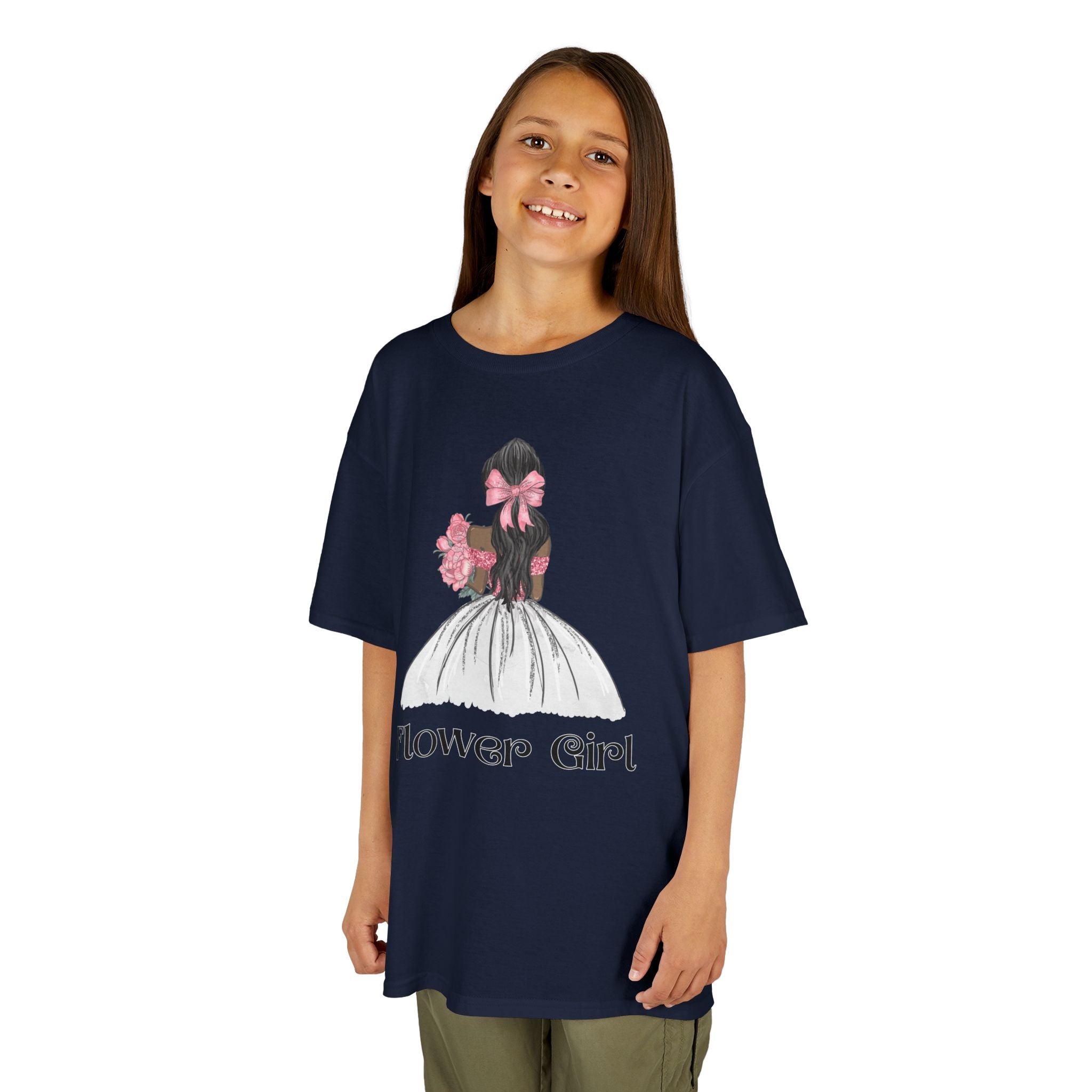 Flower Girl Kids Tee, Cute Floral T-Shirt for Flower Girls, Wedding Apparel, Toddler Gift, Birthday Outfit, Spring Fling Top