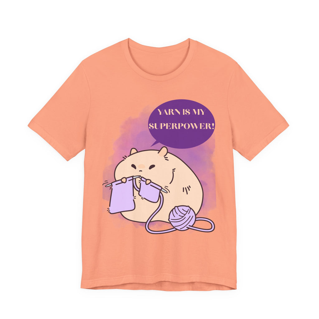 Yarn is my superpower! Crafty Knitting Tee for Crafters