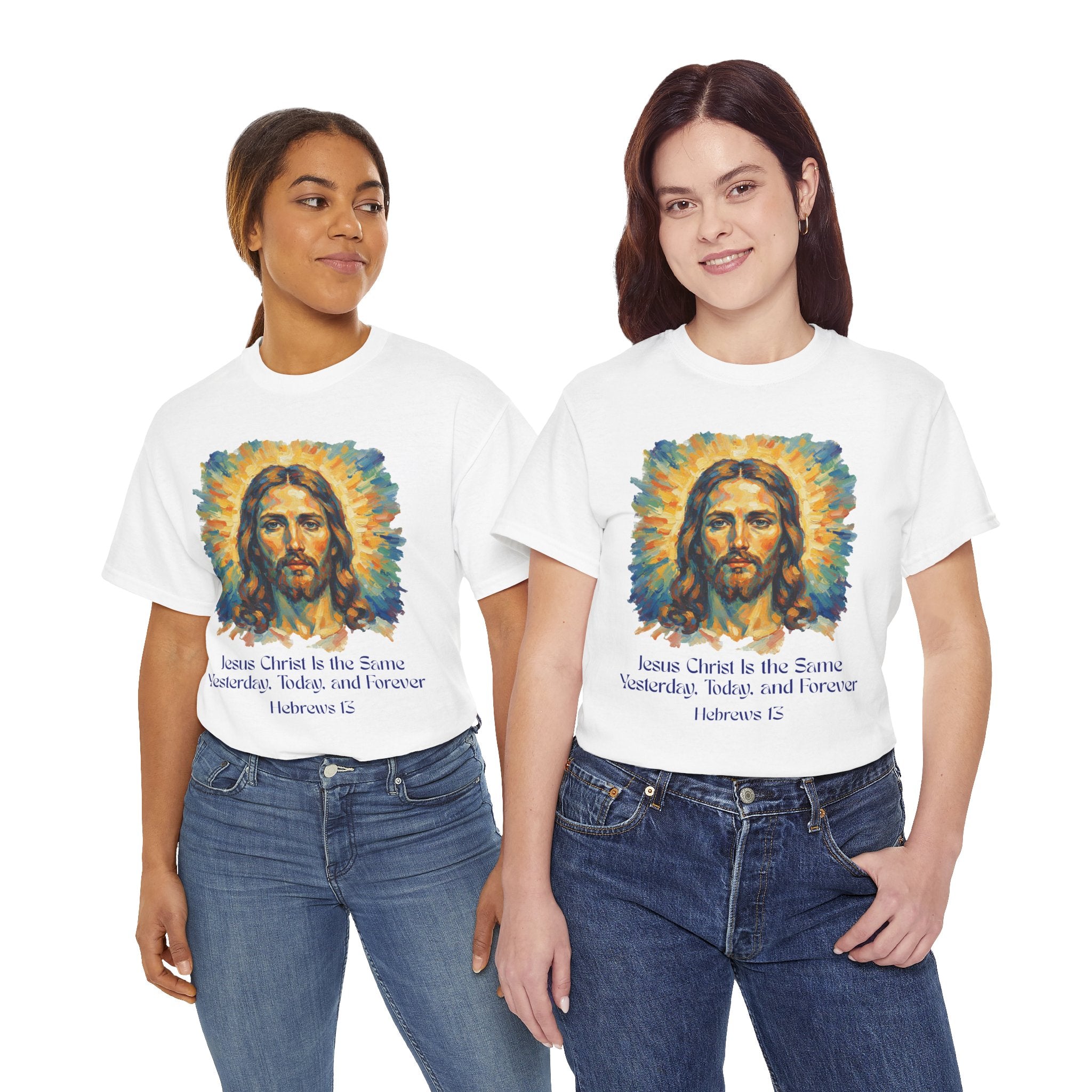 Jesus Portrait – Van Gogh Inspired Style Religious Inspirational Tee - Jesus Christ Design, Faith Shirt, Christian Clothing, Birthday Gift, Everyday Wear