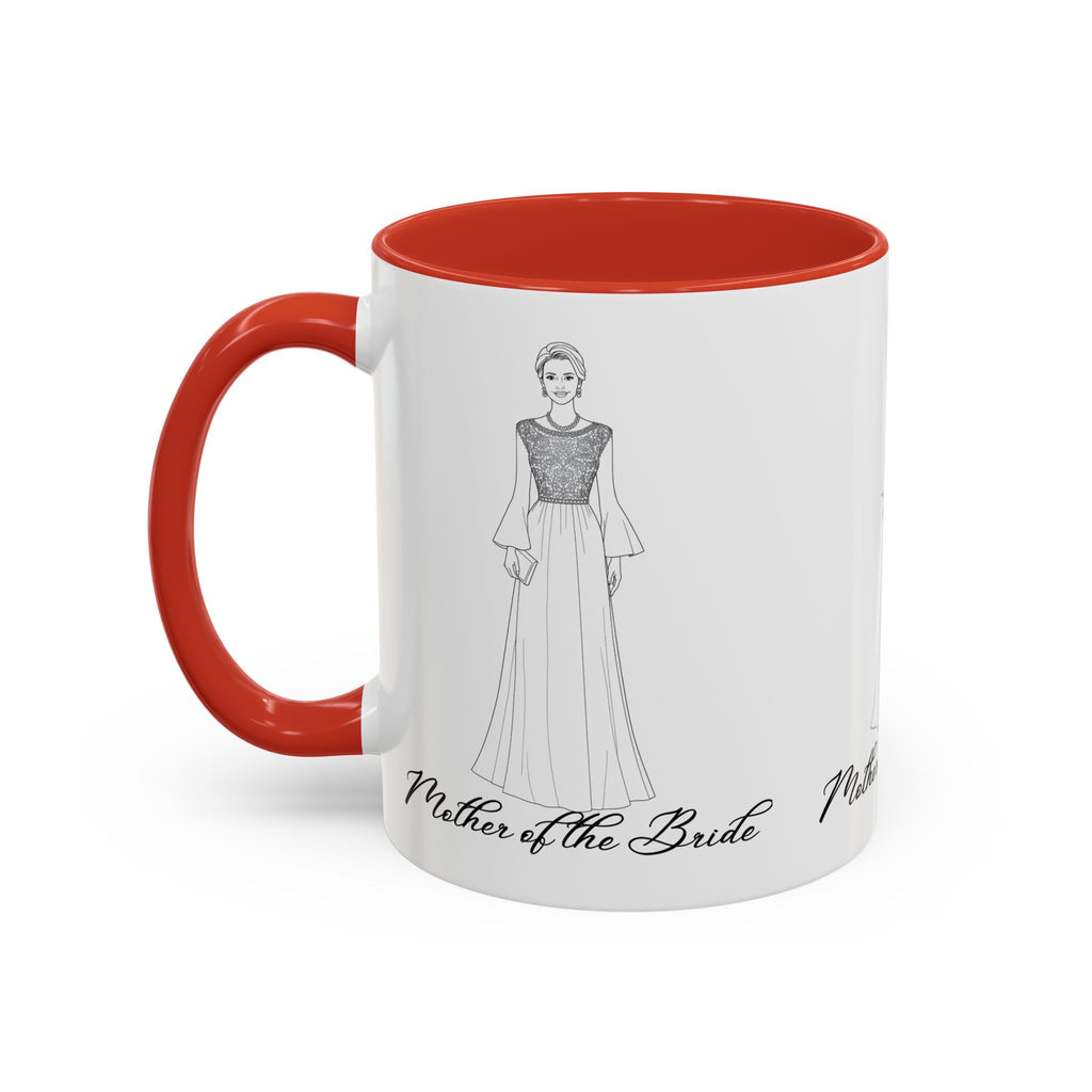 Mother of the Bride -Accent Coffee Mug (11, 15oz)