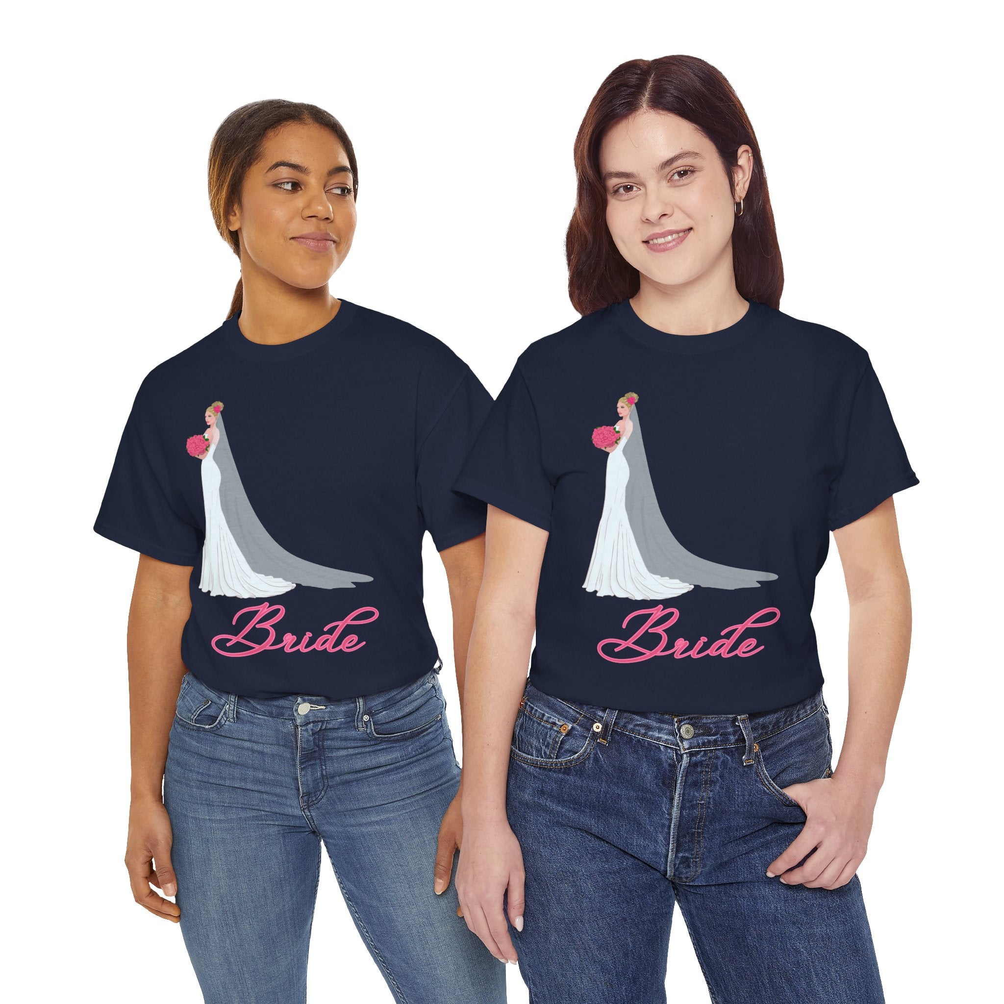 Bride Unisex Heavy Cotton Tee, Wedding Gift, Bridal Party Shirt, Engagement Party Top, Bride T-Shirt, Bridal Shower Attire