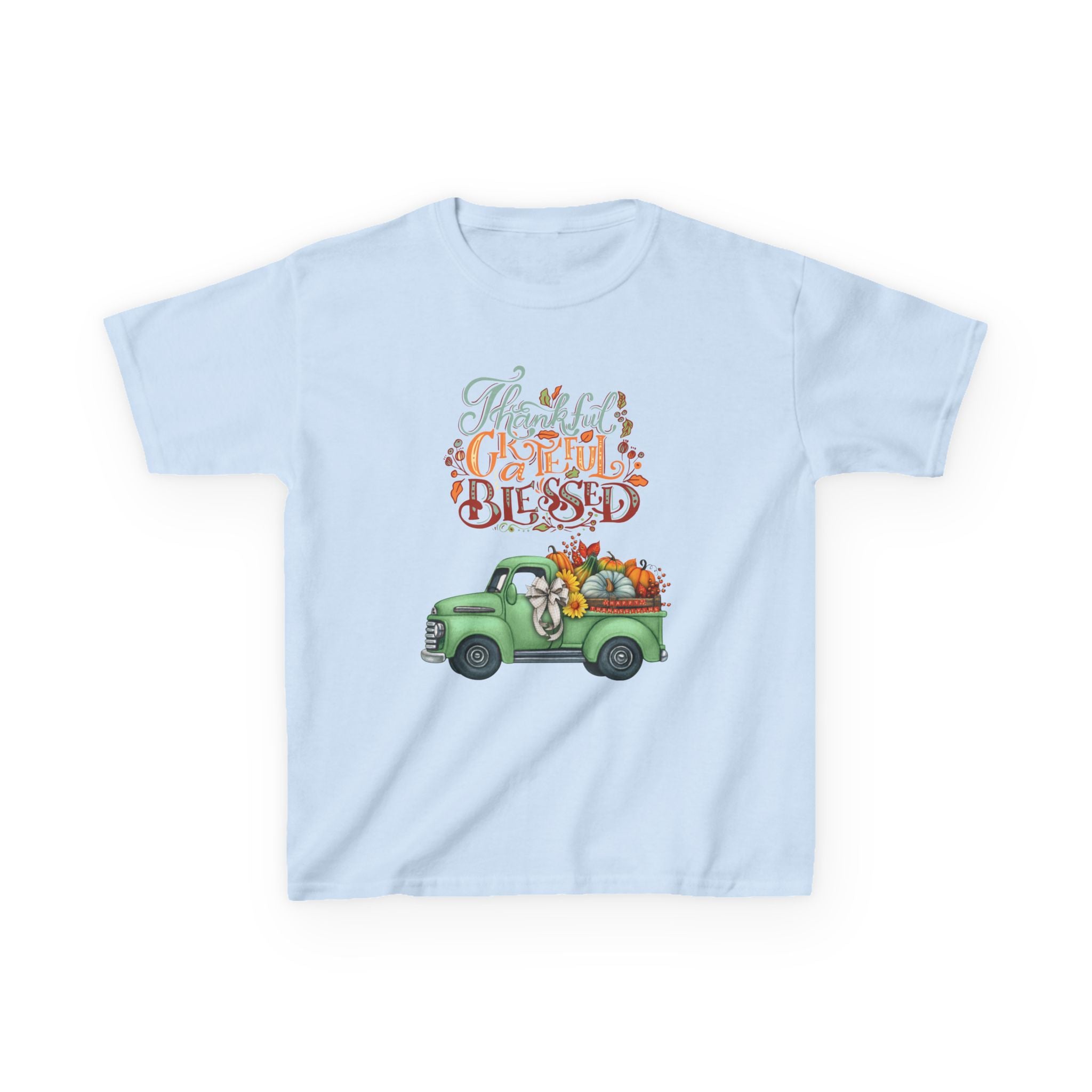 Blessed Fall Kids Tee, Adorable Autumn Shirt, Cute Harvest T-Shirt, Thanksgiving Gift for Kids, Comfy Cotton Youth Apparel