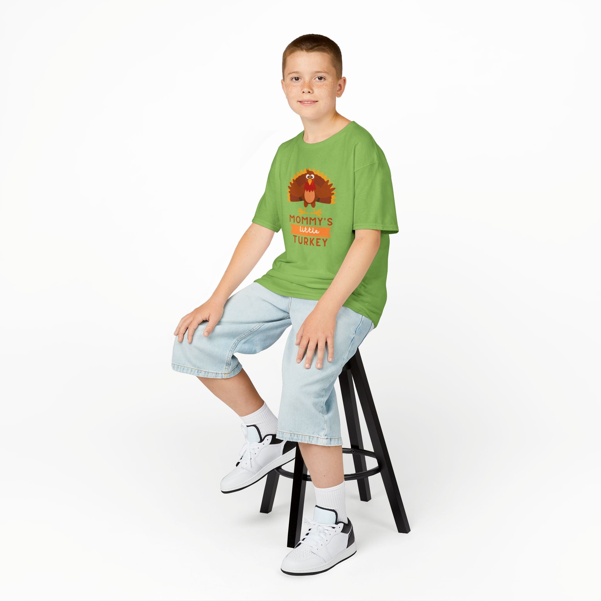 Mommy's Little Turkey Kids Tee - Thanksgiving Gift, Holiday Apparel, Cute Kids Clothing, Family Gathering, Kid's Casual Wear