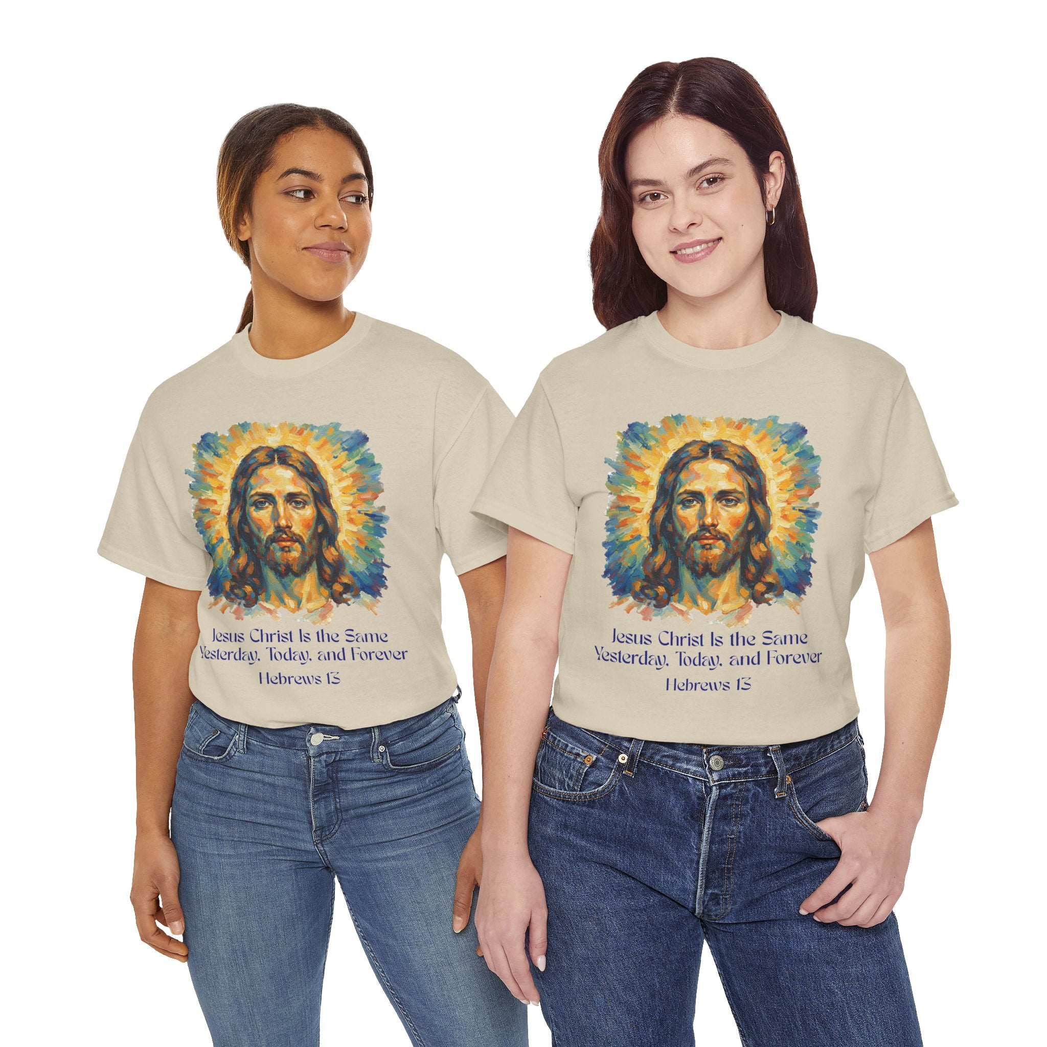 Jesus Portrait – Van Gogh Inspired Style Religious Inspirational Tee - Jesus Christ Design, Faith Shirt, Christian Clothing, Birthday Gift, Everyday Wear