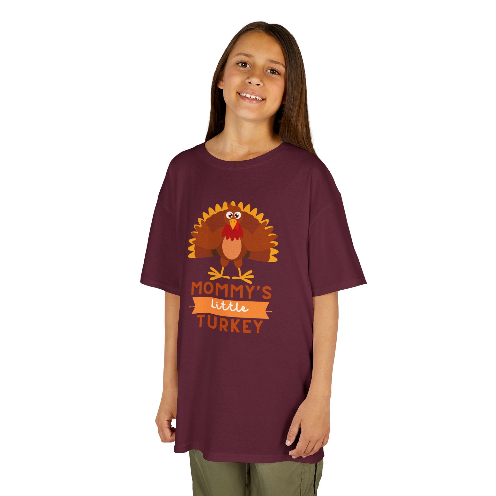 Mommy's Little Turkey Kids Tee - Thanksgiving Gift, Holiday Apparel, Cute Kids Clothing, Family Gathering, Kid's Casual Wear