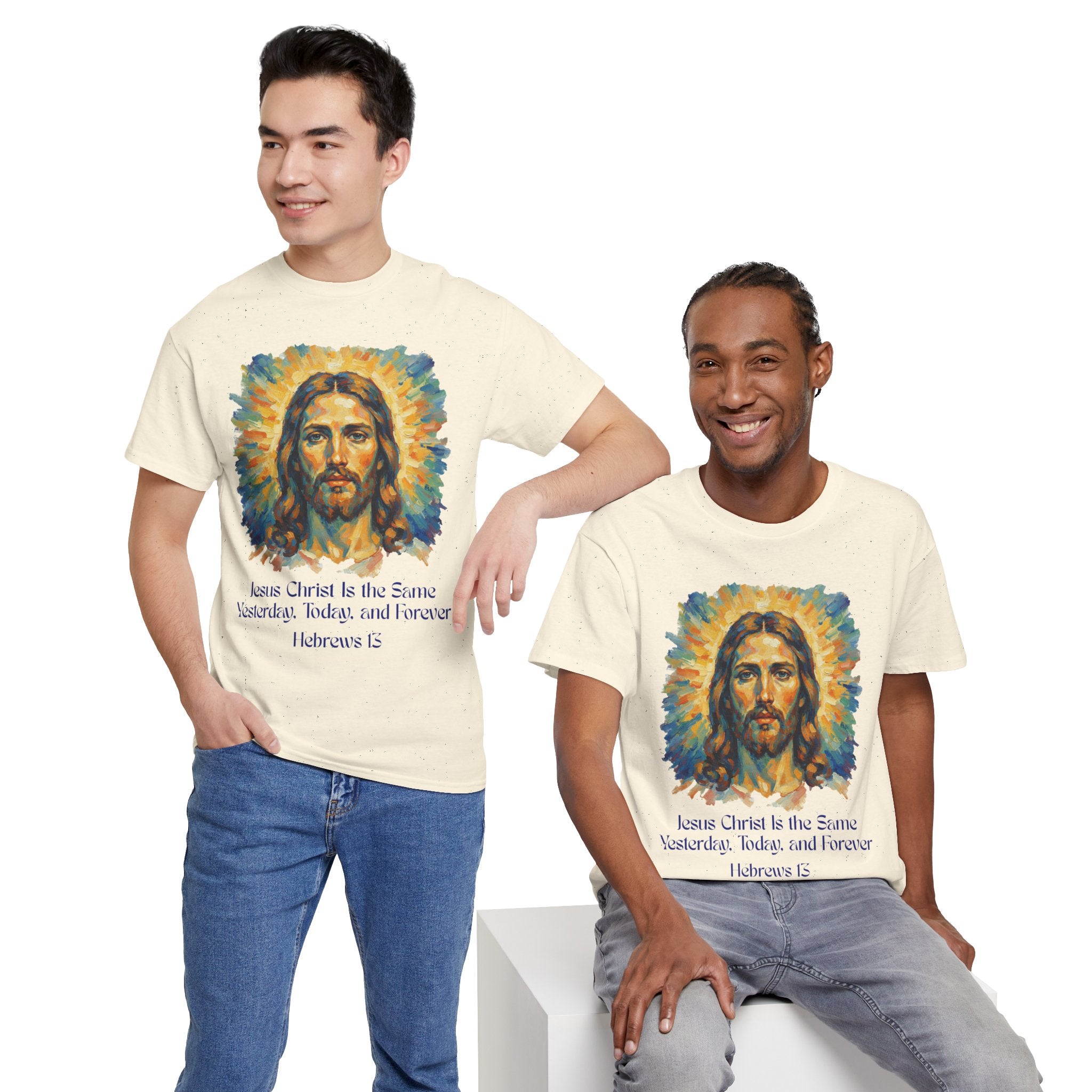 Jesus Portrait – Van Gogh Inspired Style Religious Inspirational Tee - Jesus Christ Design, Faith Shirt, Christian Clothing, Birthday Gift, Everyday Wear