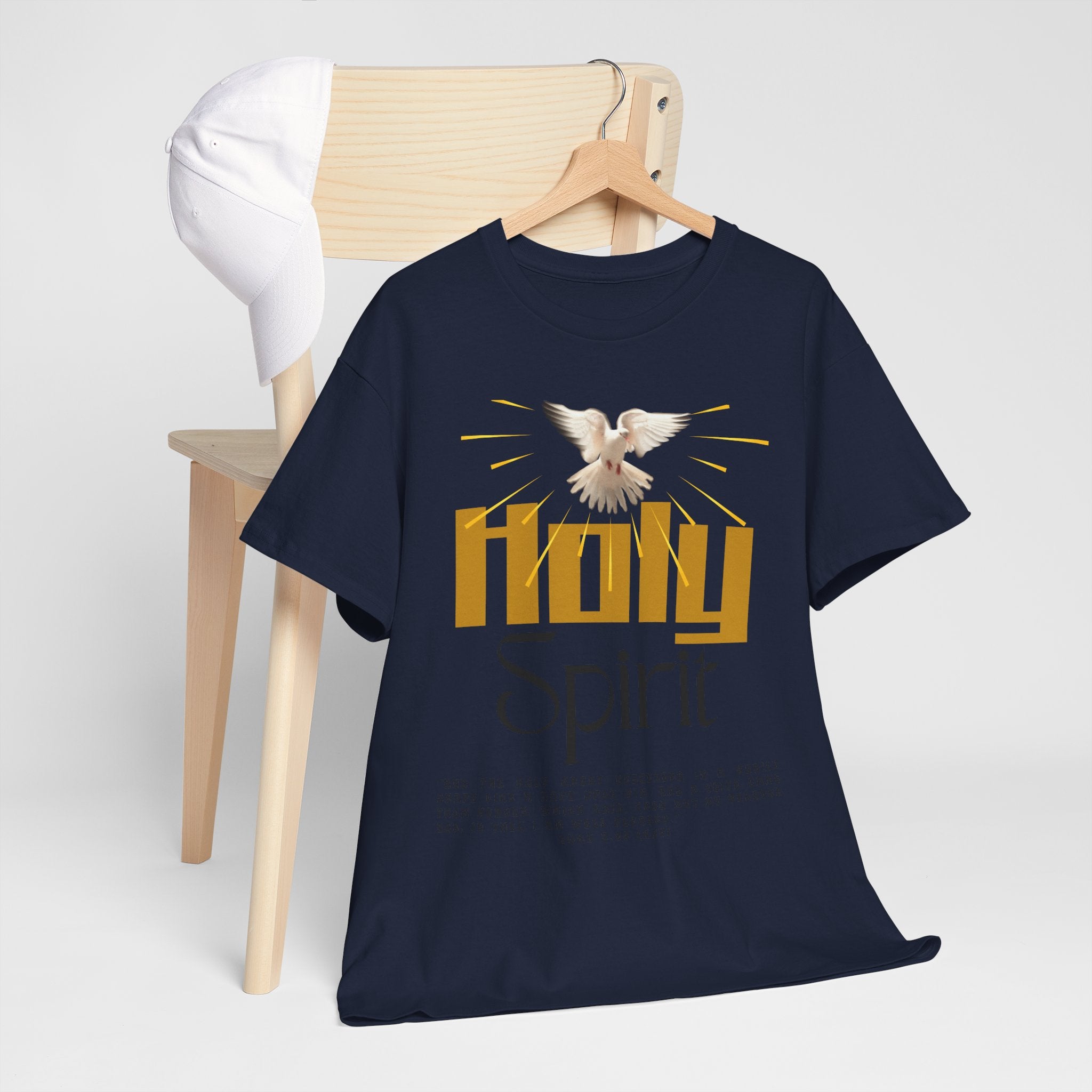 Christian T-shirts, Holy Spirit Unisex Heavy Cotton Tee, Inspirational T-Shirt for Faith Celebration, Christian Gift, Spiritual Attire, Religious Apparel