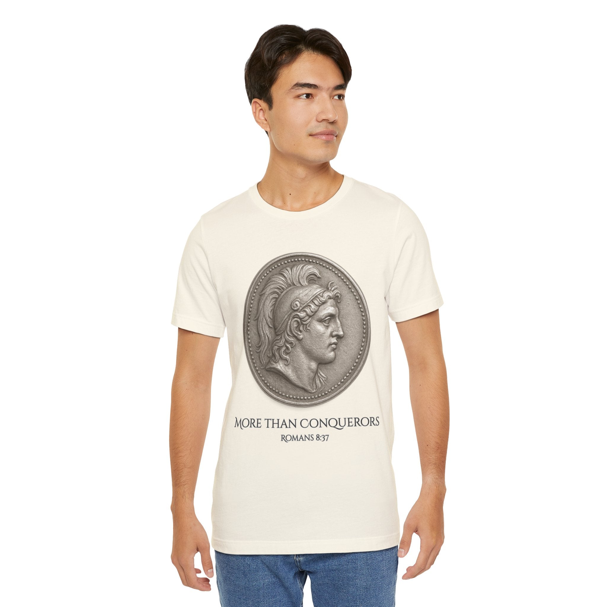 More Than Conquerors Unisex Short Sleeve Tee - Inspirational Christian Apparel, Motivational Shirt, Faith-Based Gift, Scripture Tee, [...]