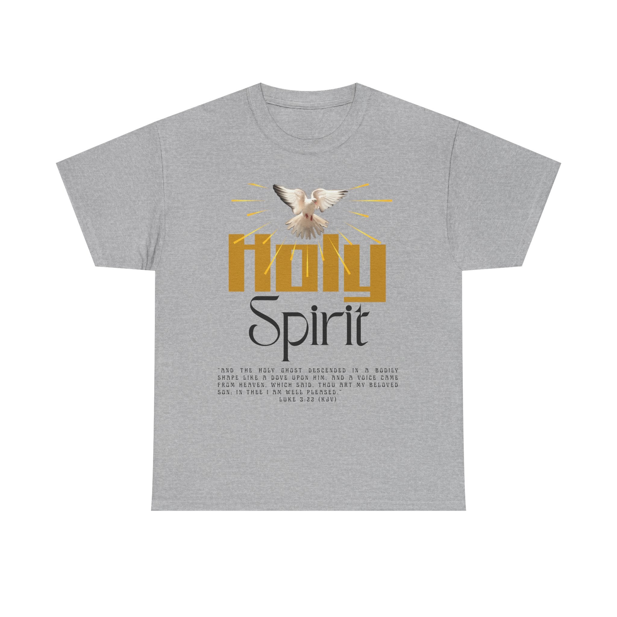 Christian T-shirts, Holy Spirit Unisex Heavy Cotton Tee, Inspirational T-Shirt for Faith Celebration, Christian Gift, Spiritual Attire, Religious Apparel