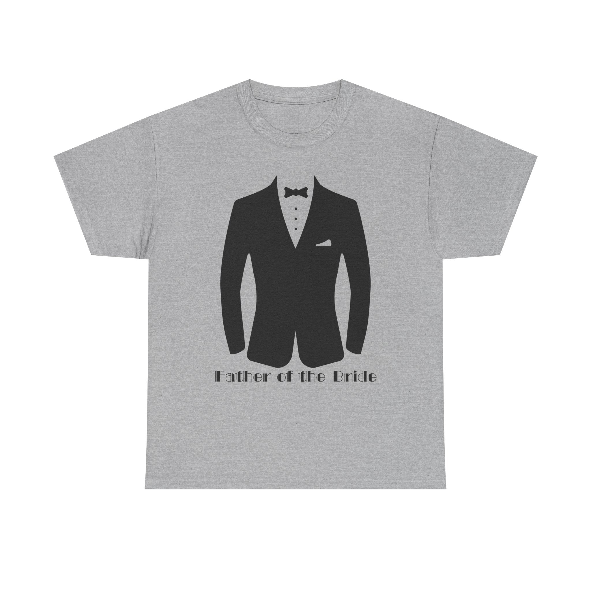 Father of the Bride Unisex Heavy Cotton Tee, Wedding Gift, Father's Day Shirt, Groom's Dad Tee, Special Occasion T-Shirt