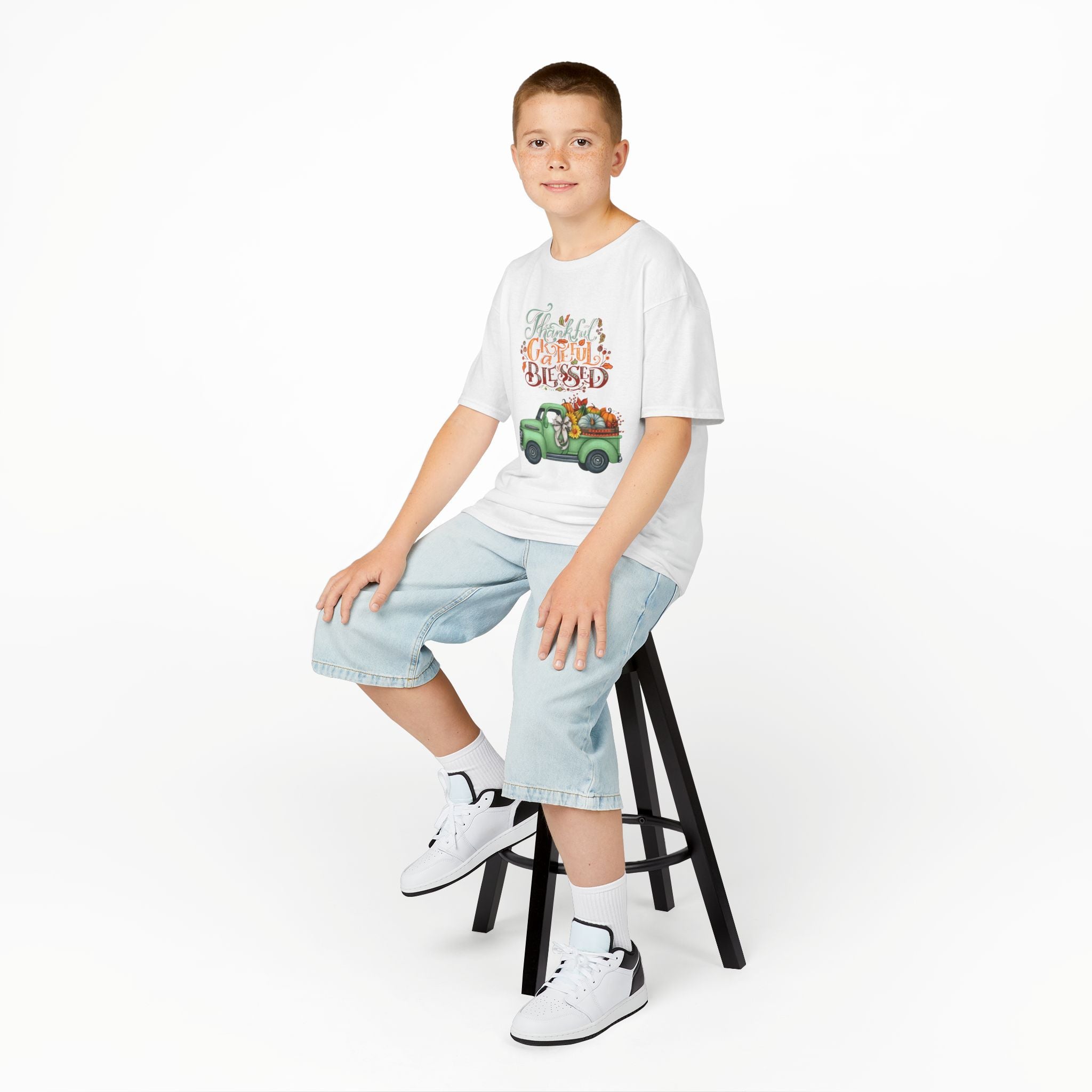 Blessed Fall Kids Tee, Adorable Autumn Shirt, Cute Harvest T-Shirt, Thanksgiving Gift for Kids, Comfy Cotton Youth Apparel