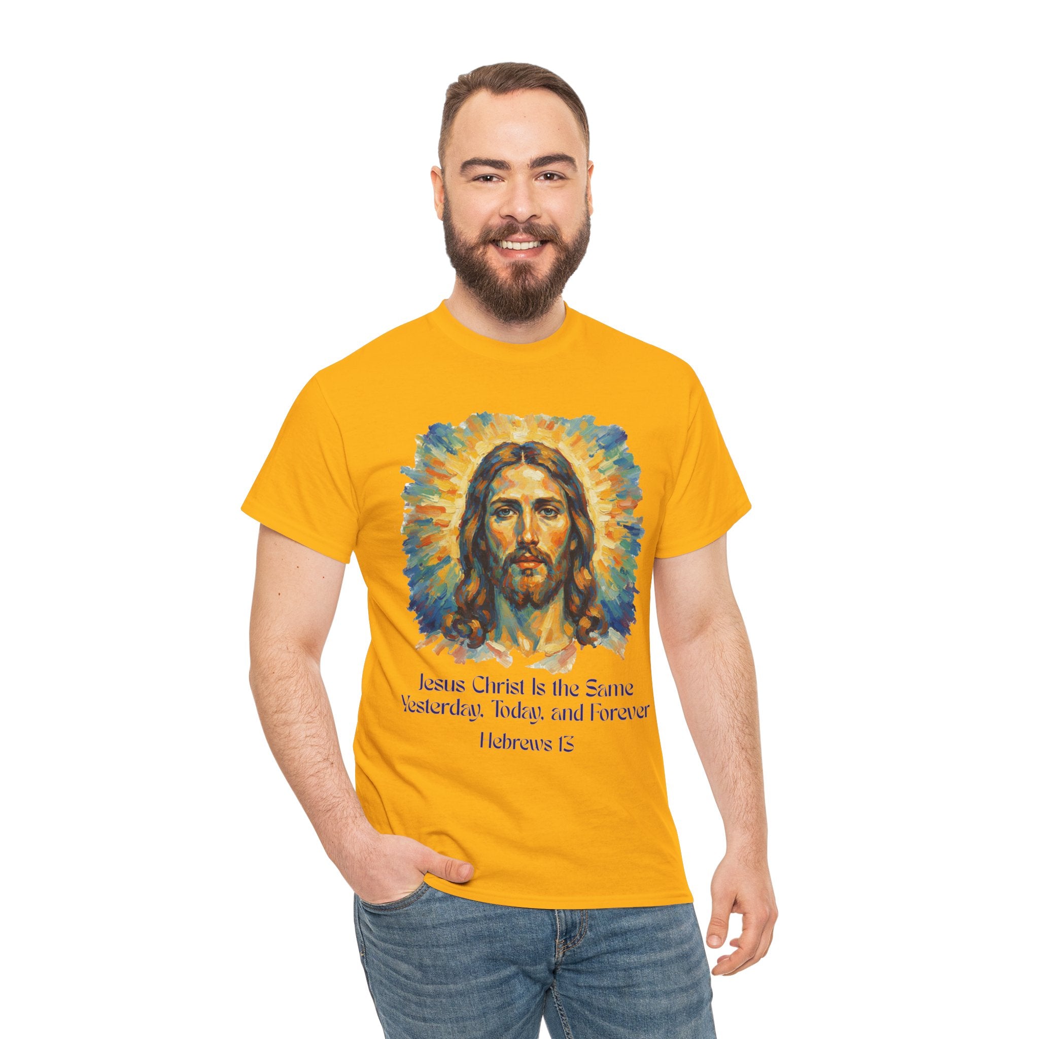 Jesus Portrait – Van Gogh Inspired Style Religious Inspirational Tee - Jesus Christ Design, Faith Shirt, Christian Clothing, Birthday Gift, Everyday Wear