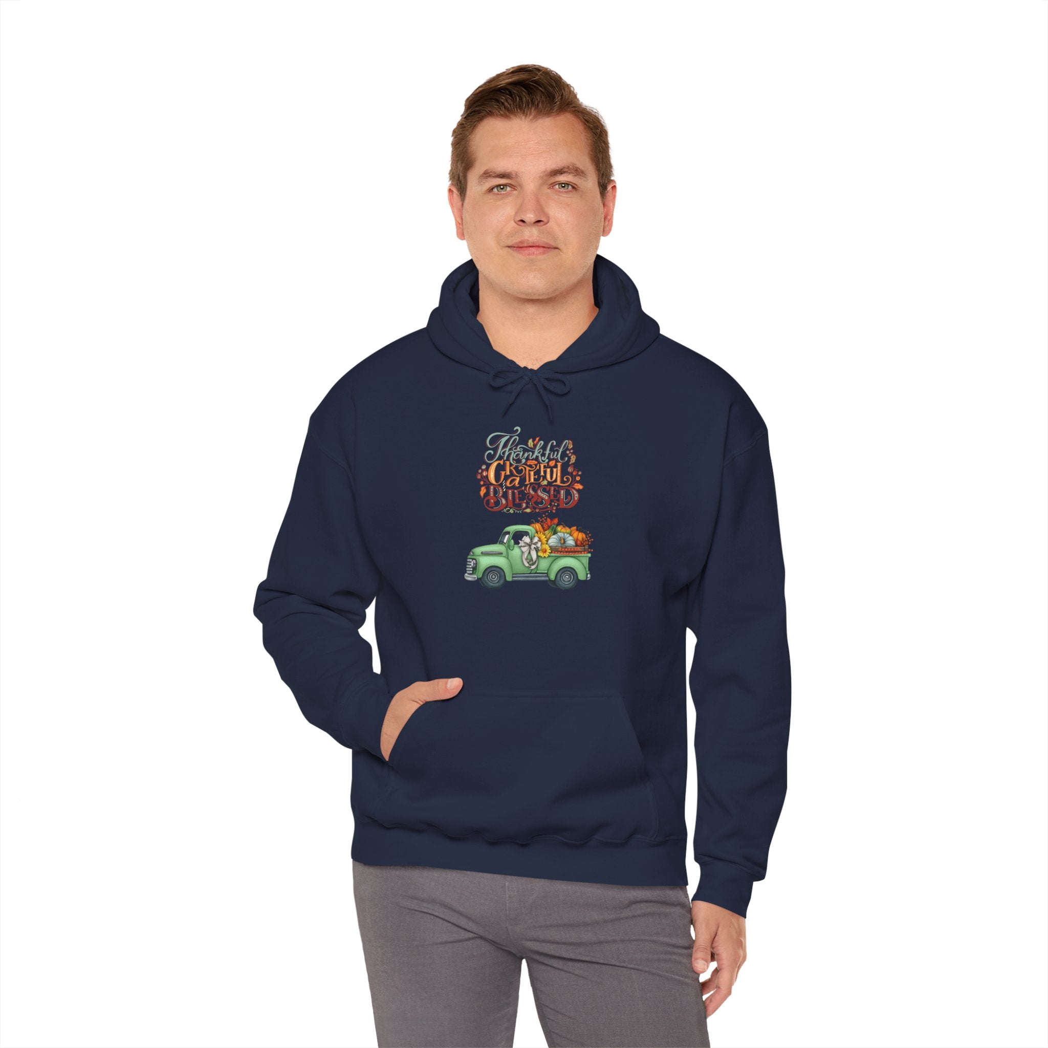 Festive Truck Sweatshirt - Cozy Holiday Hoodie, Winter Gift, Christmas Apparel, Unisex Clothing, Seasonal Fashion