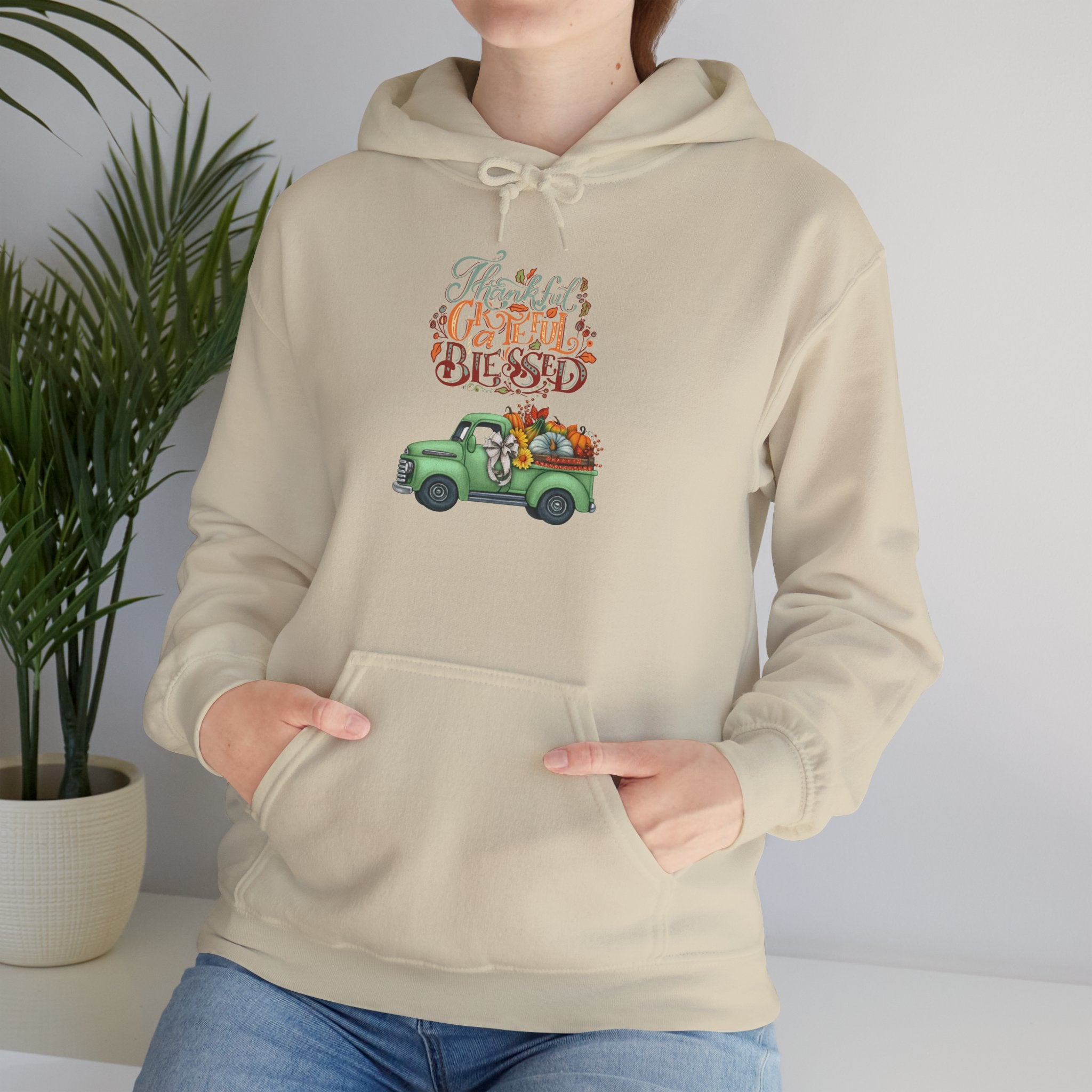Festive Truck Sweatshirt - Cozy Holiday Hoodie, Winter Gift, Christmas Apparel, Unisex Clothing, Seasonal Fashion