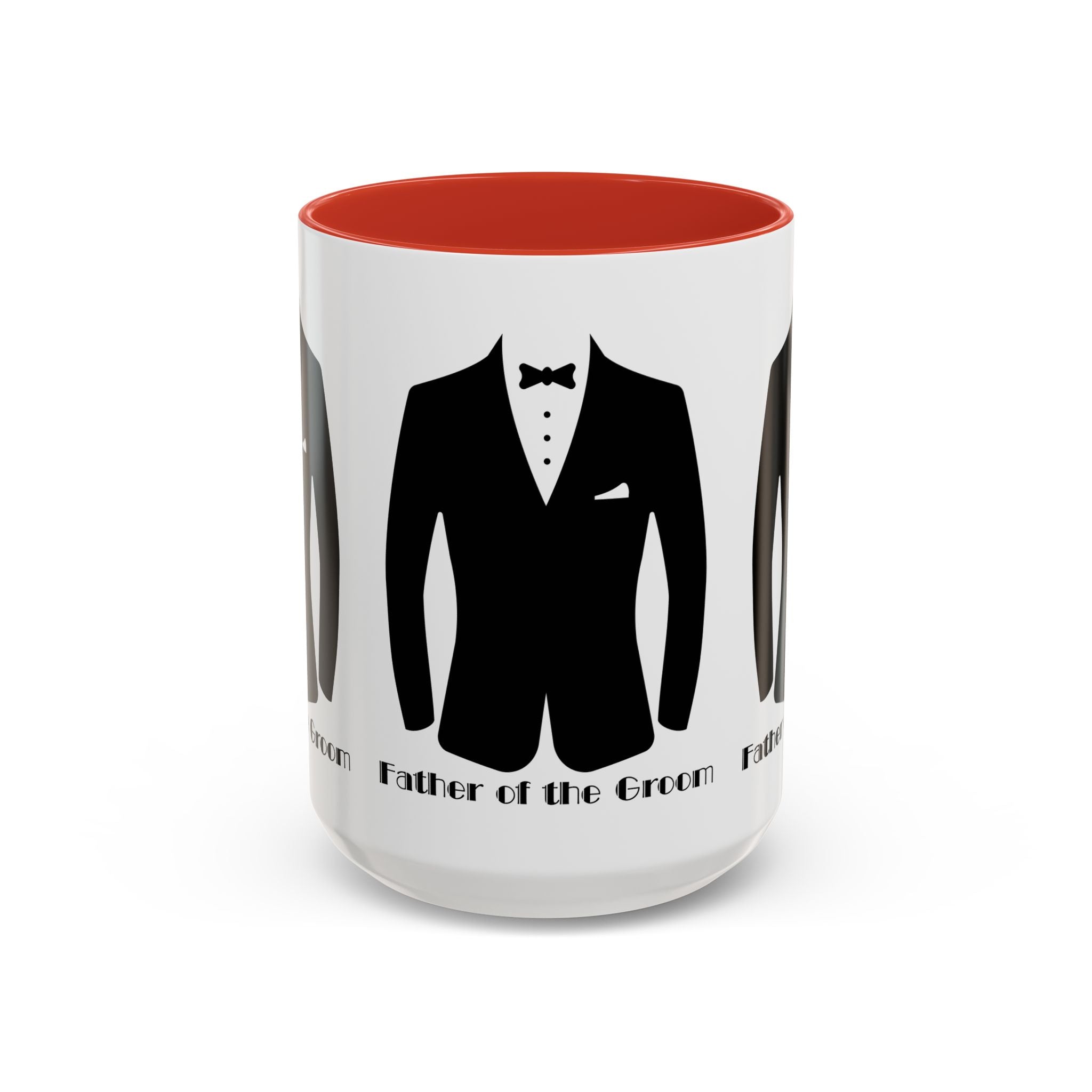 Father of the Groom Accent Coffee Mug 11/15 oz- Perfect Groomsmen Gift, Wedding Keepsake, Stylish Drinkware, Unique Wedding Favor