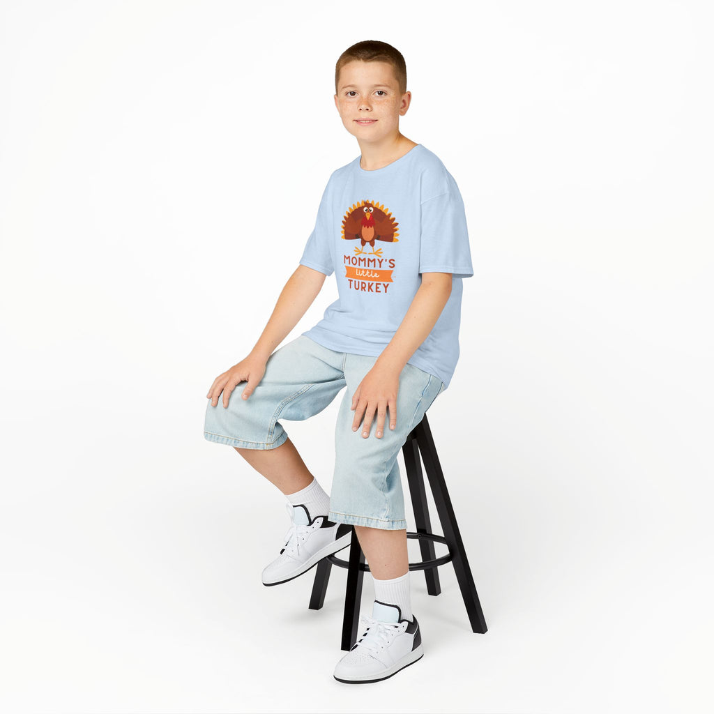 Mommy's Little Turkey Kids Tee - Thanksgiving Gift, Holiday Apparel, Cute Kids Clothing, Family Gathering, Kid's Casual Wear