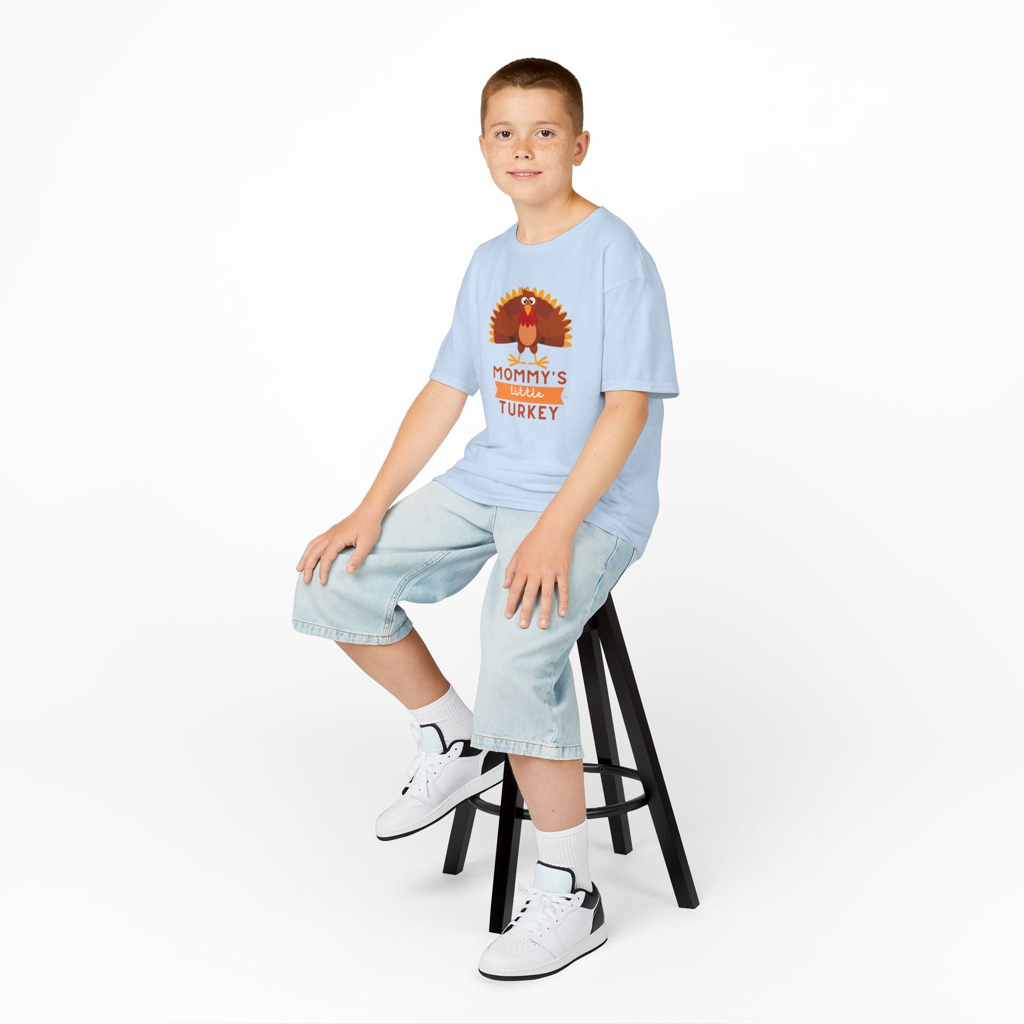 Mommy's Little Turkey Kids Tee - Thanksgiving Gift, Holiday Apparel, Cute Kids Clothing, Family Gathering, Kid's Casual Wear