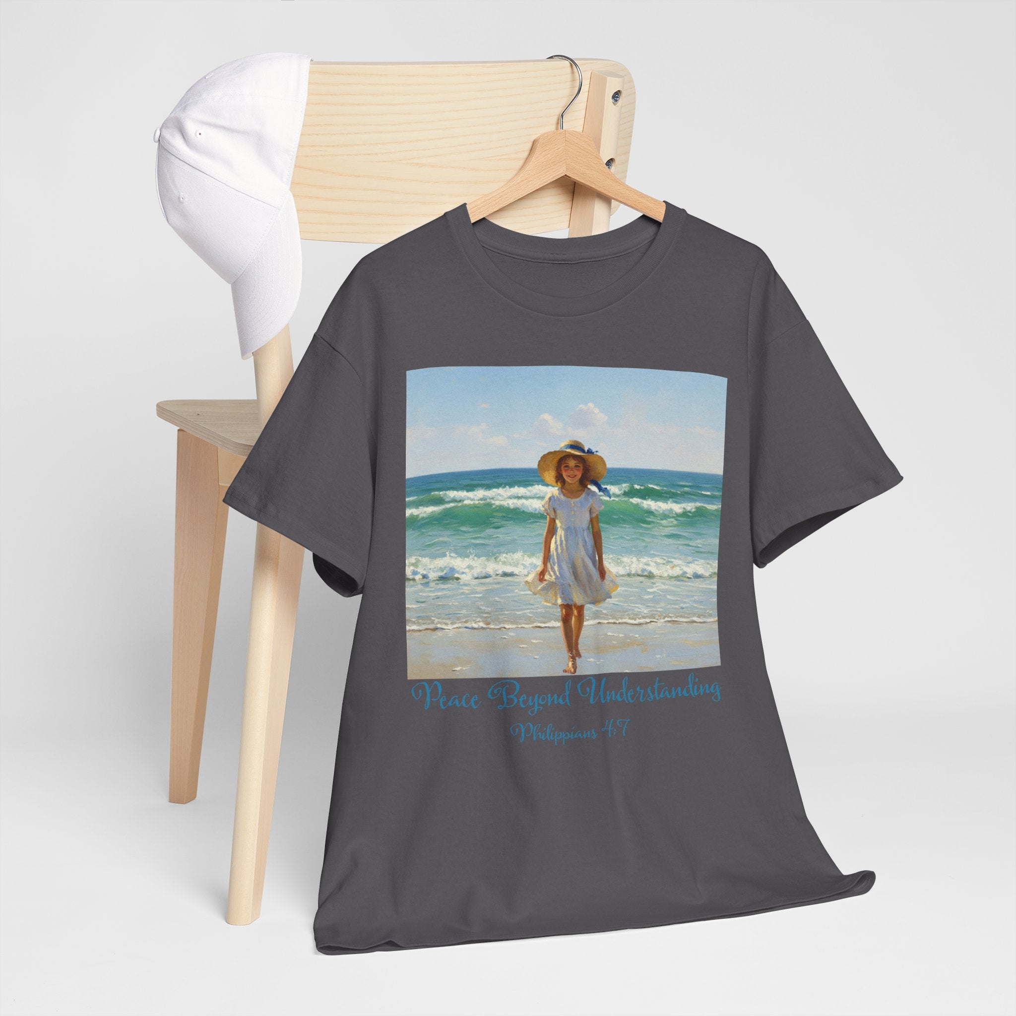 Serene Beach Vibes Tee for Summer Days, Top for Women, Casual Wear, Gifts for Beach Lovers, Vacay Essentials