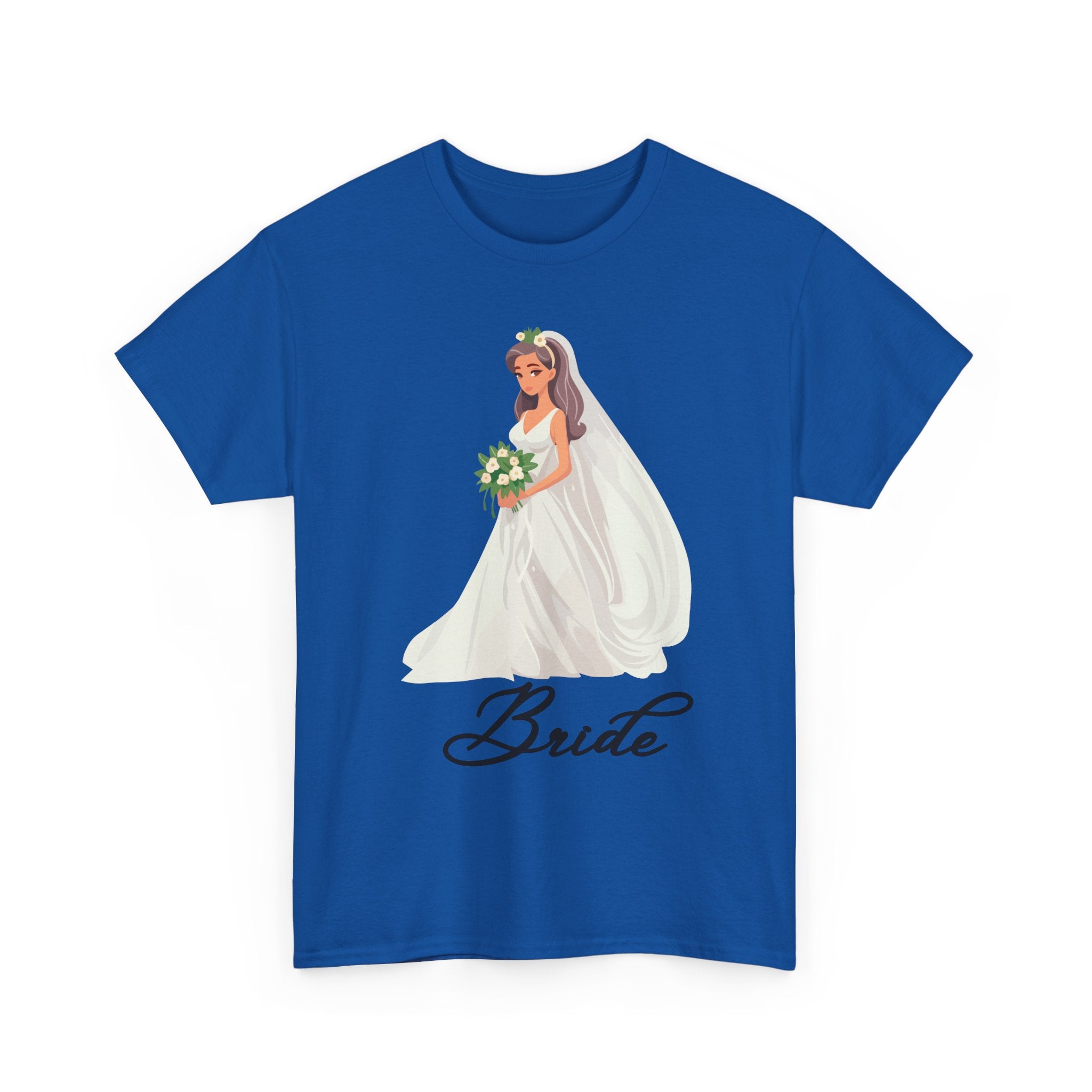 Bride Sketch Unisex Heavy Cotton Tee - Perfect for Weddings, Bridal Showers, Bachelorette Parties, Engagements, and Gifts