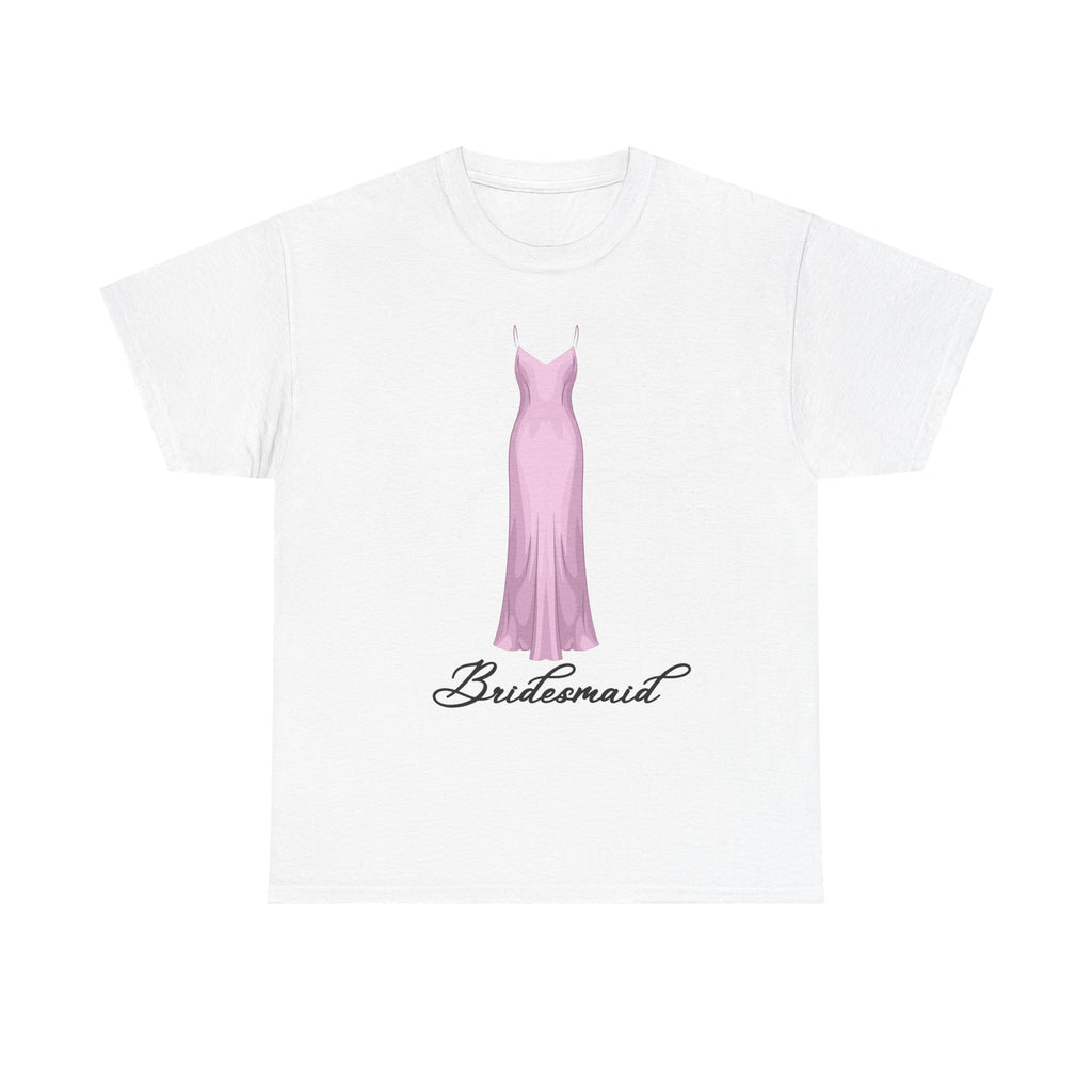 Bridesmaid Heavy Cotton Tee, Wedding Party Apparel, Unisex T-Shirt, Bridal Shower Gift, Casual Wedding Attire, Fun Bridesmaid Shirt