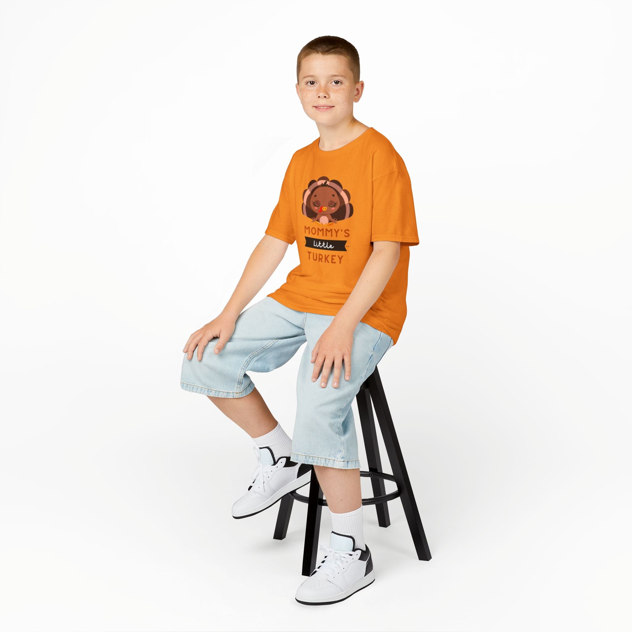 Kids Thanksgiving Tee, Mommy's Little Turkey Shirt, Fall Holiday Outfit, Thanksgiving Gift, Adorable Kids Fashion