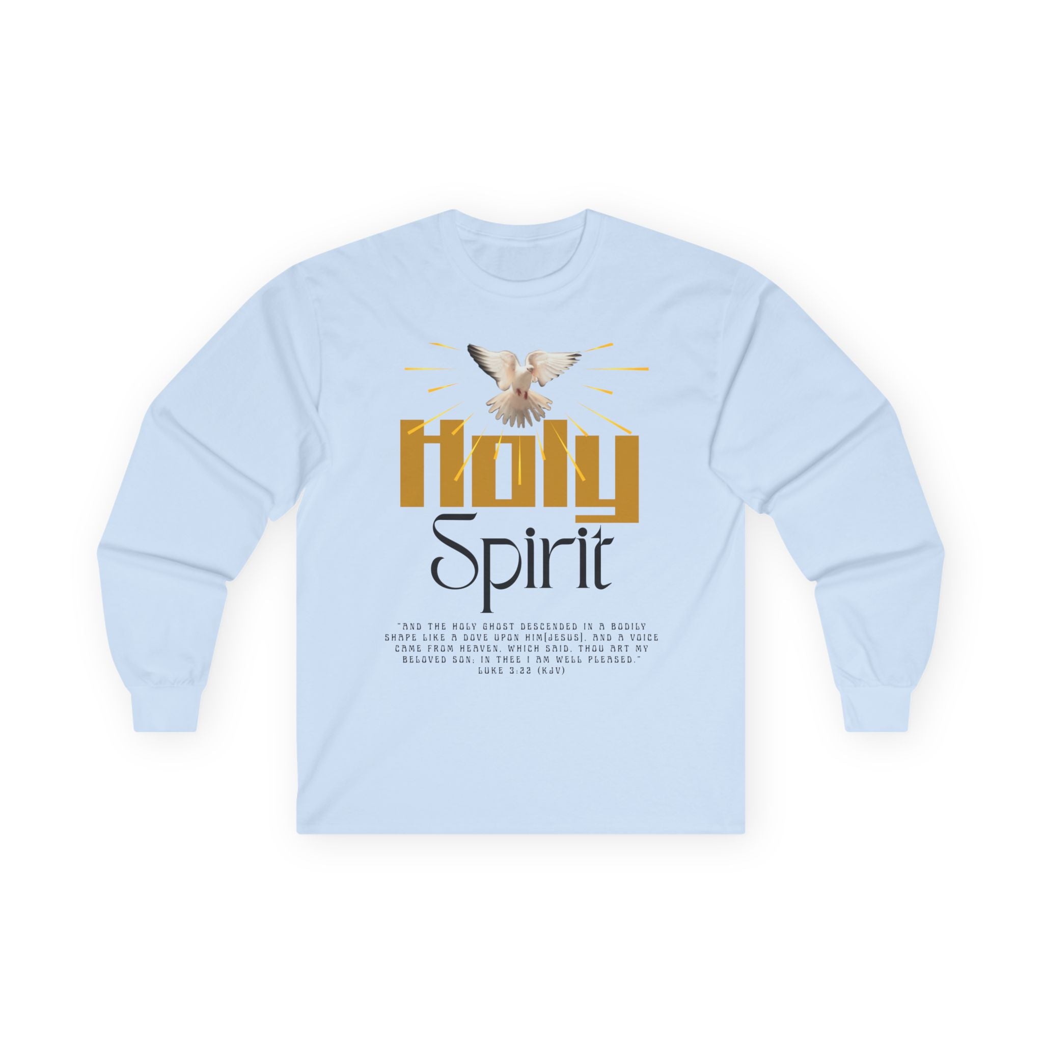 Holy Spirit Long Sleeve Tee - Faith Shirt, Religious Apparel, Spiritual Gift, Easter Wear, Christian Clothing