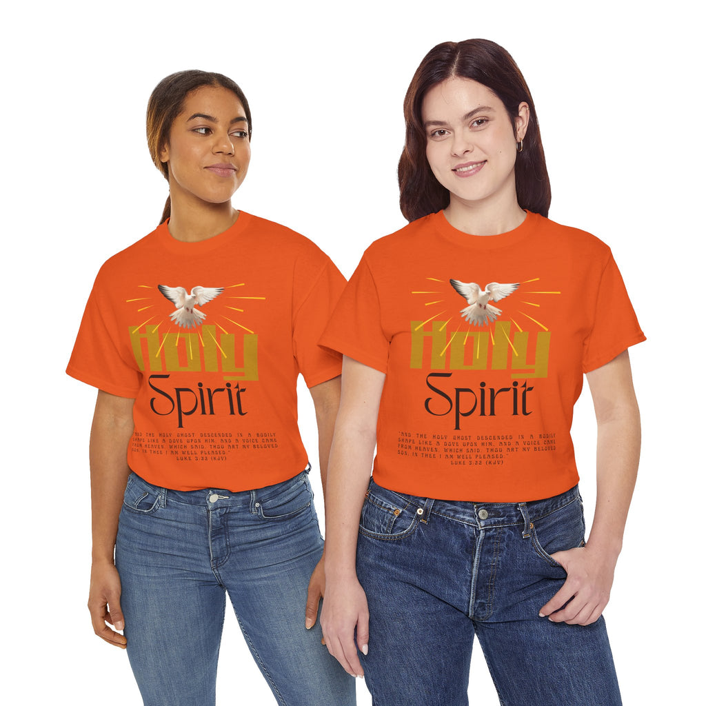 Christian T-shirts, Holy Spirit Unisex Heavy Cotton Tee, Inspirational T-Shirt for Faith Celebration, Christian Gift, Spiritual Attire, Religious Apparel