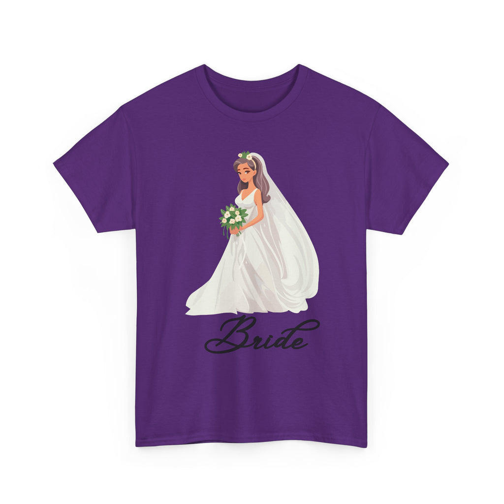 Bride Sketch Unisex Heavy Cotton Tee - Perfect for Weddings, Bridal Showers, Bachelorette Parties, Engagements, and Gifts