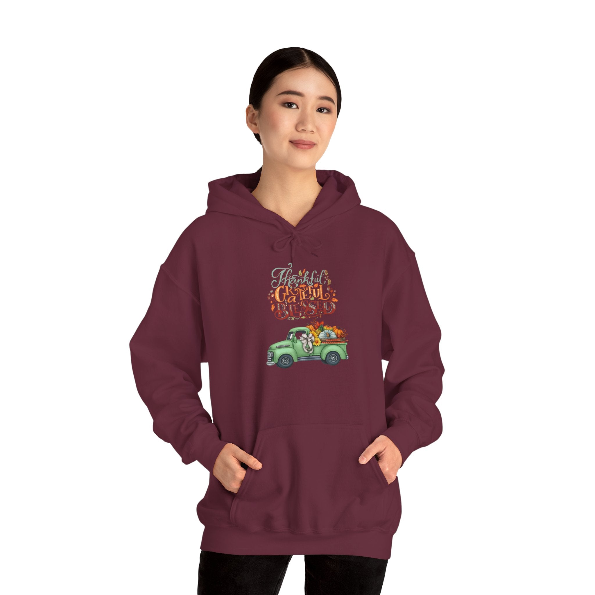 Festive Truck Sweatshirt - Cozy Holiday Hoodie, Winter Gift, Christmas Apparel, Unisex Clothing, Seasonal Fashion