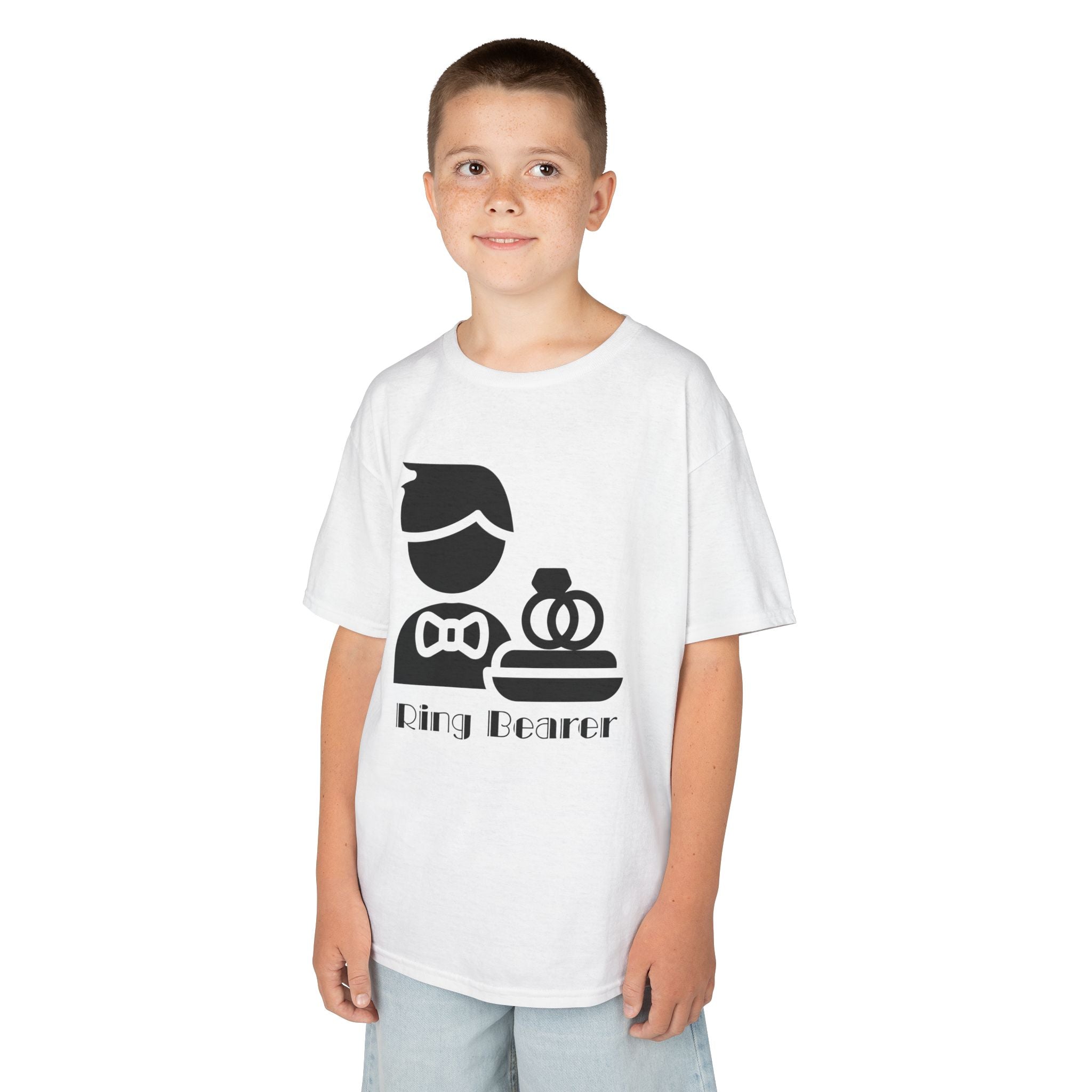 Kids Ring Bearer Tee - Perfect for Weddings, Flower Girl Outfits, Cute Kid’s Apparel, Wedding Party Shirts, Kids Event T-Shirt