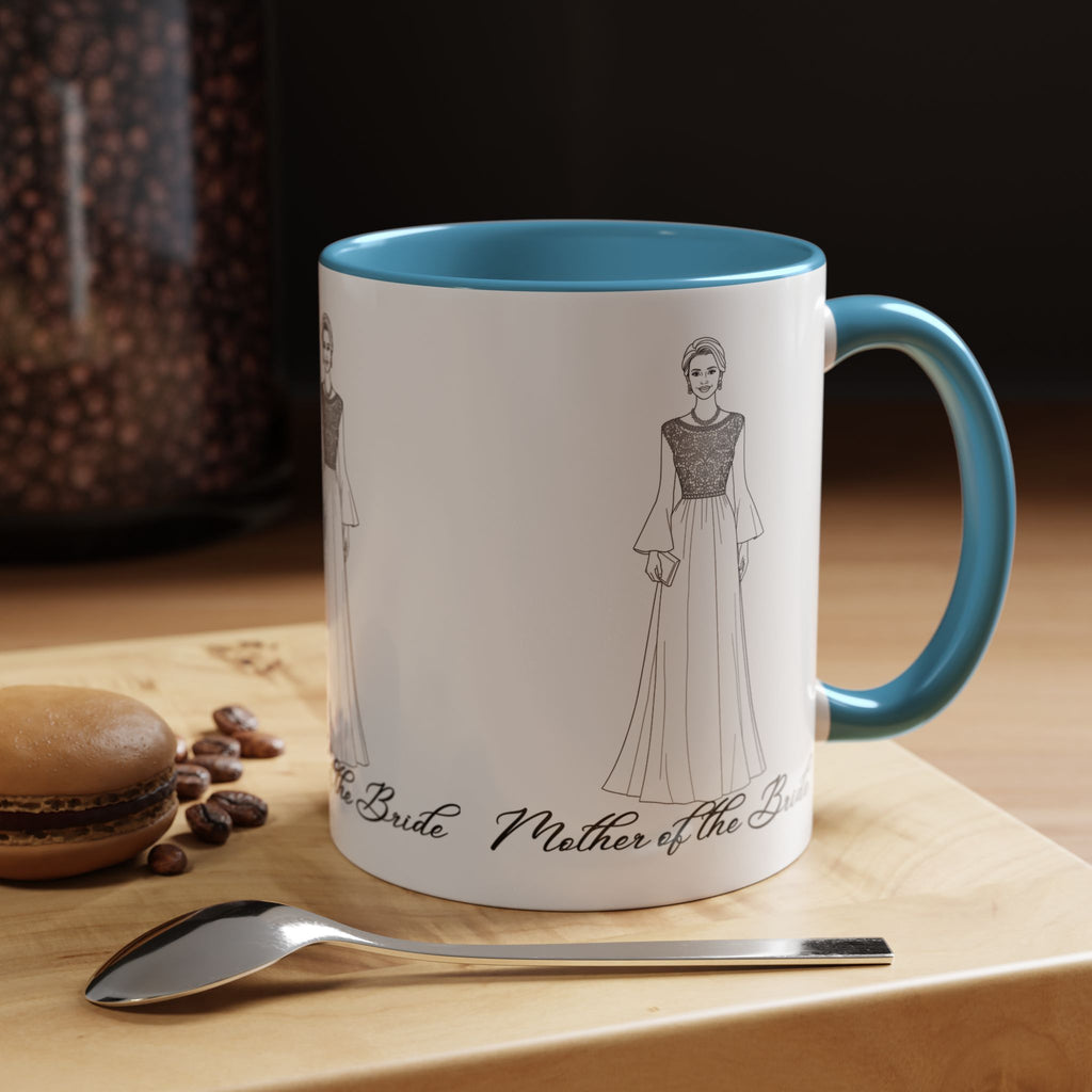 Mother of the Bride -Accent Coffee Mug (11, 15oz)