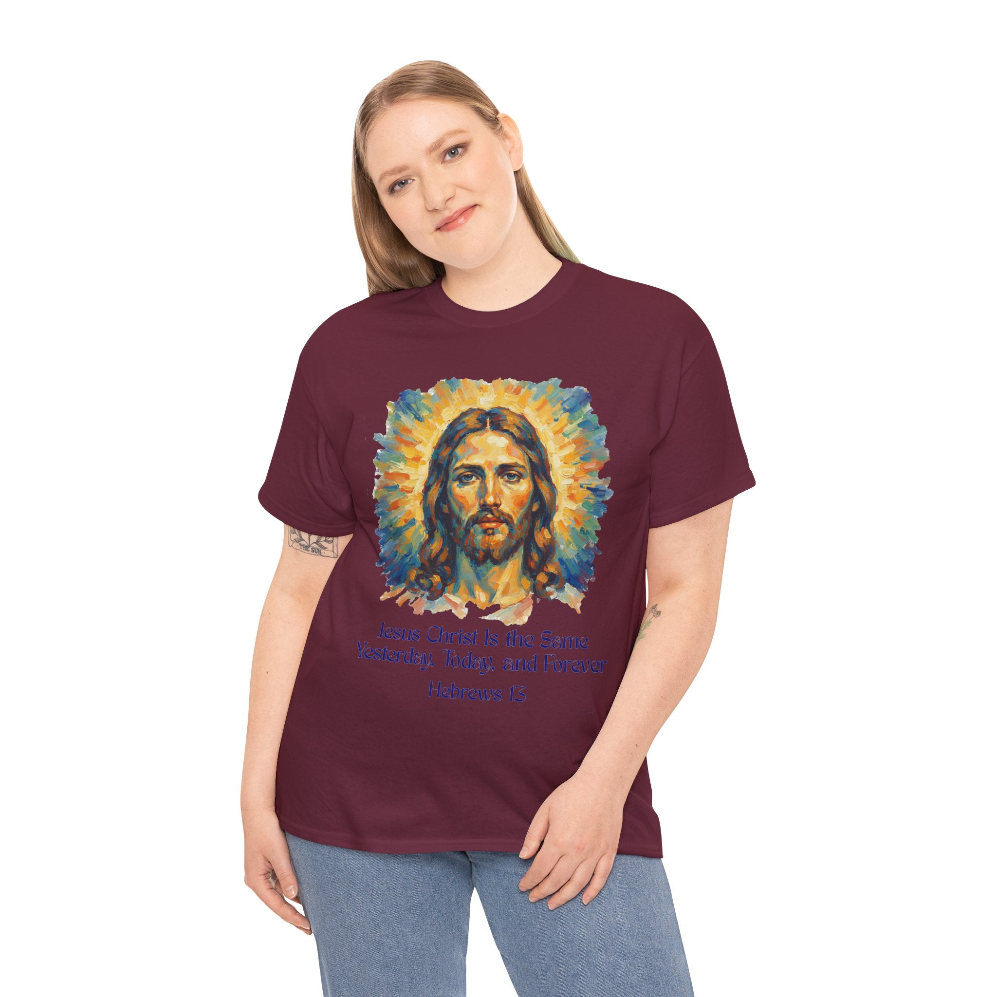 Jesus Portrait – Van Gogh Inspired Style Religious Inspirational Tee - Jesus Christ Design, Faith Shirt, Christian Clothing, Birthday Gift, Everyday Wear