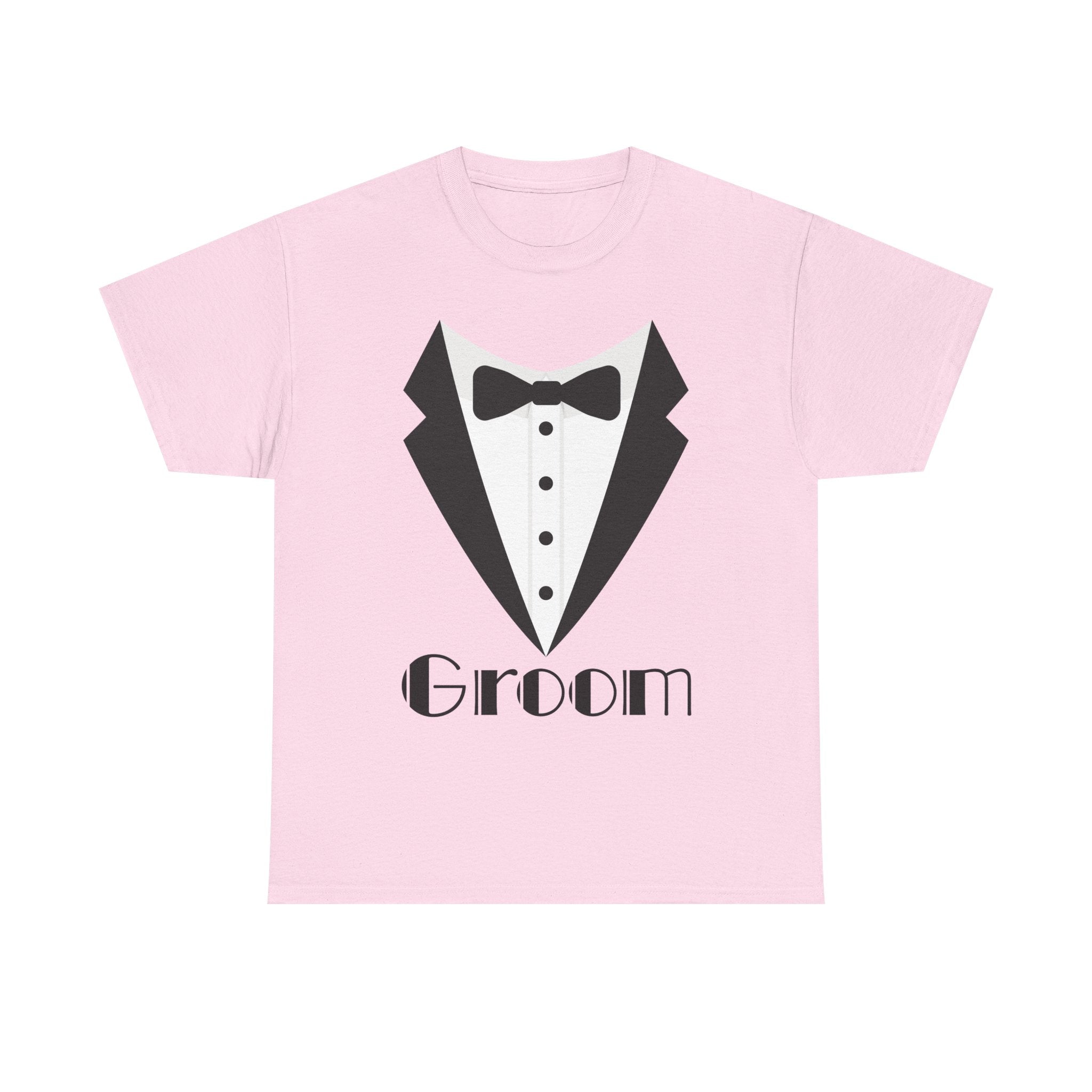 Groom T-Shirt, Unisex Heavy Cotton Tee for Weddings, Bachelor Parties, Groomsmen Gifts, Casual Wear, Bridal Showers