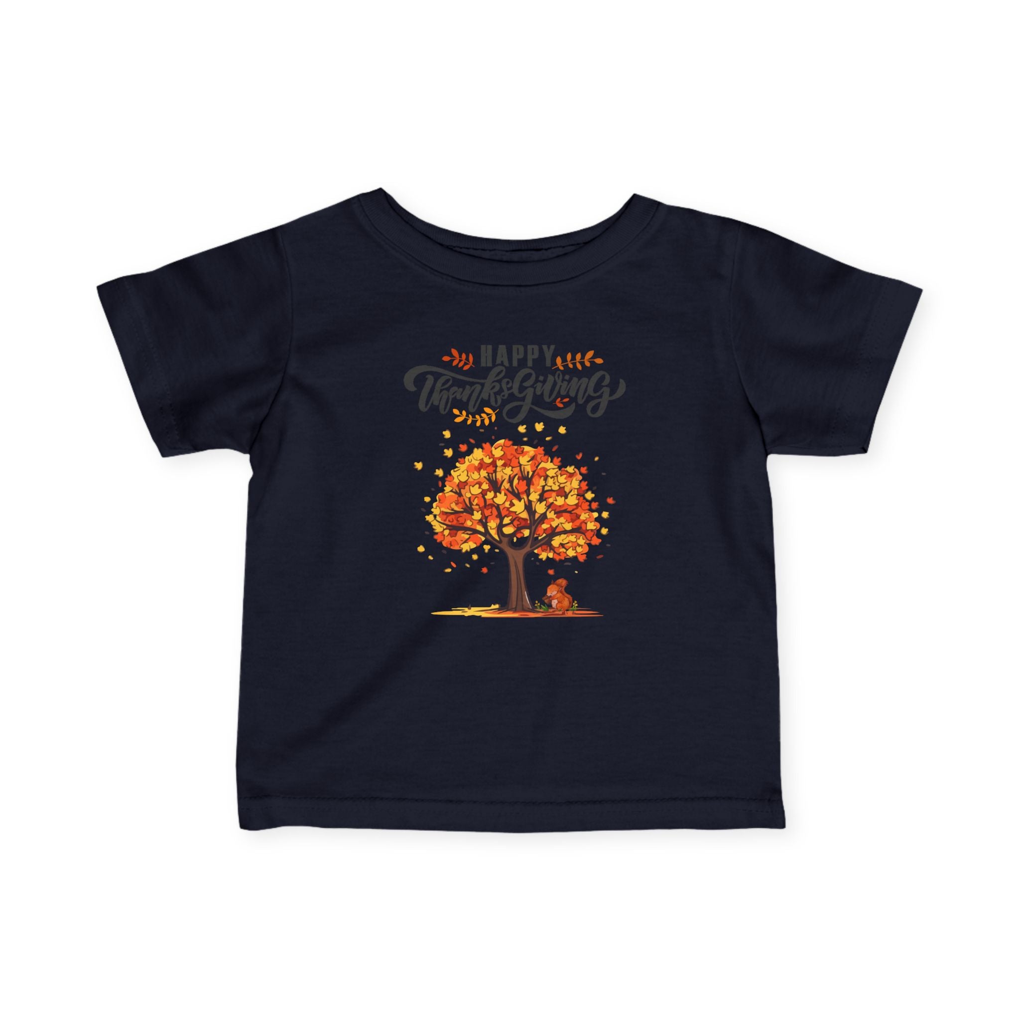 Thanksgiving Infant Tee, Cute Baby Shirt, Fall Baby Clothes, Happy Thanksgiving T-Shirt, Autumn Baby Outfit, Toddler Apparel