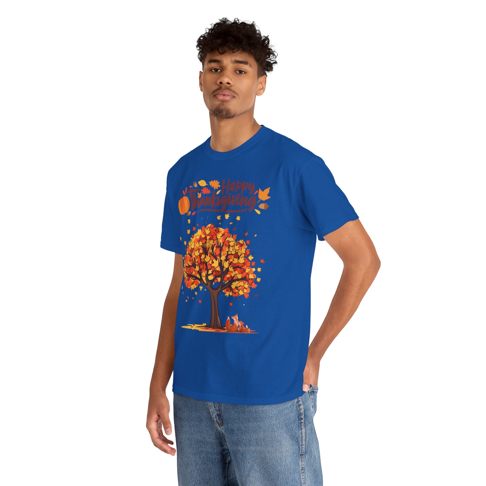 Thanksgiving Tree Tee, Autumn Shirt, Fall Apparel, Family Gathering Top, Seasonal Wear, Thanksgiving Gift