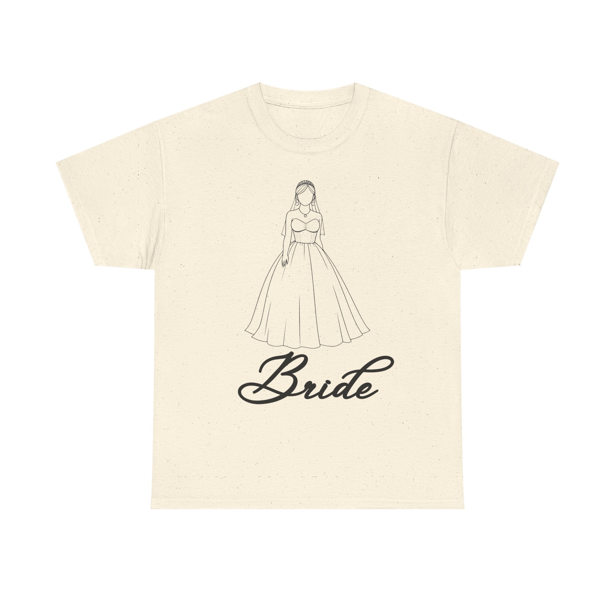 Bride Graphic Unisex Heavy Cotton Tee, Wedding Shirt, Bridal Party Gift, Engagement Celebration, Bride-to-Be Apparel, Wedding Day Outfit