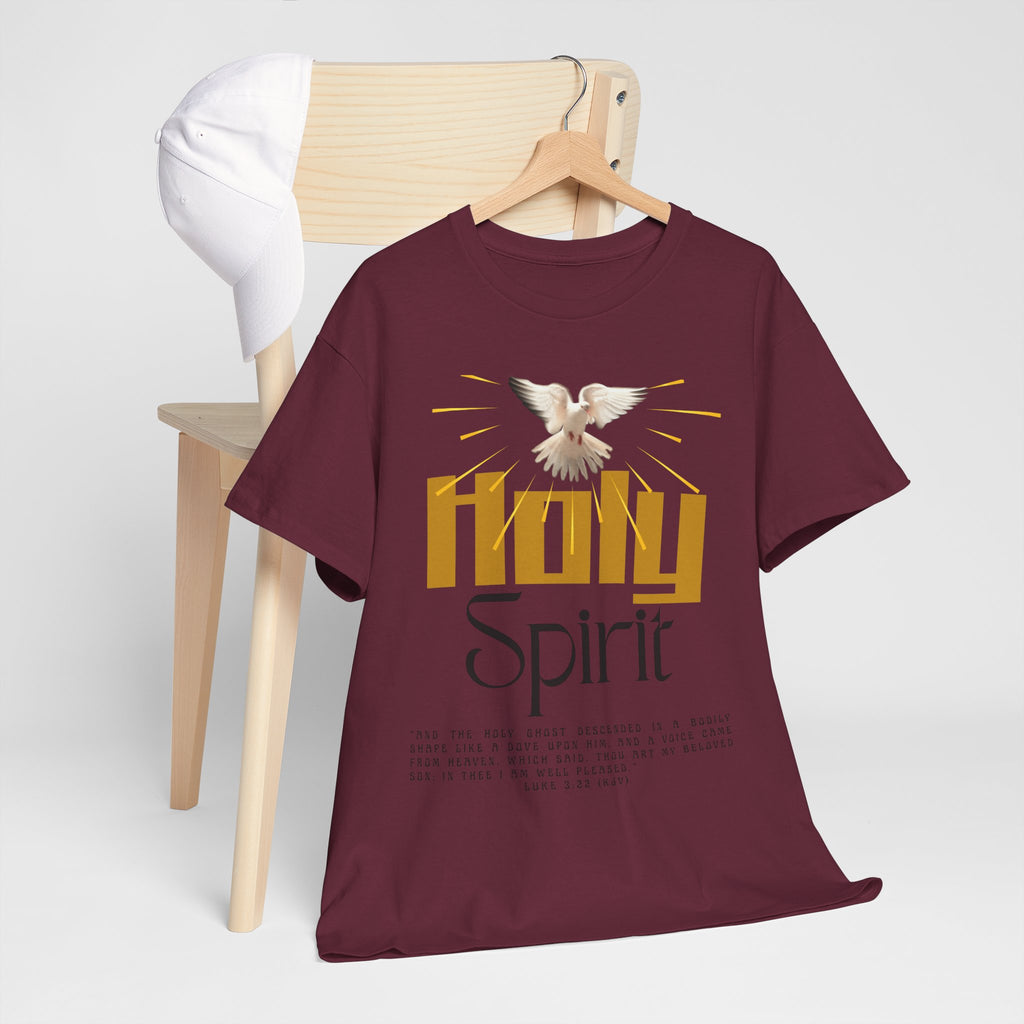 Christian T-shirts, Holy Spirit Unisex Heavy Cotton Tee, Inspirational T-Shirt for Faith Celebration, Christian Gift, Spiritual Attire, Religious Apparel