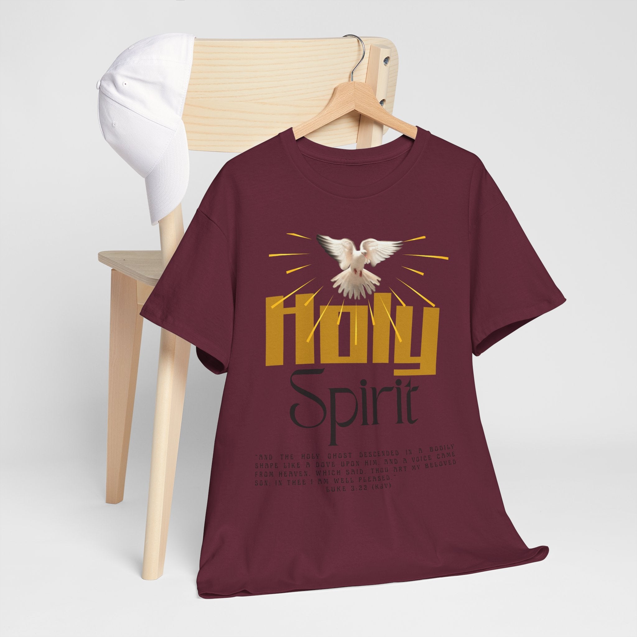 Christian T-shirts, Holy Spirit Unisex Heavy Cotton Tee, Inspirational T-Shirt for Faith Celebration, Christian Gift, Spiritual Attire, Religious Apparel