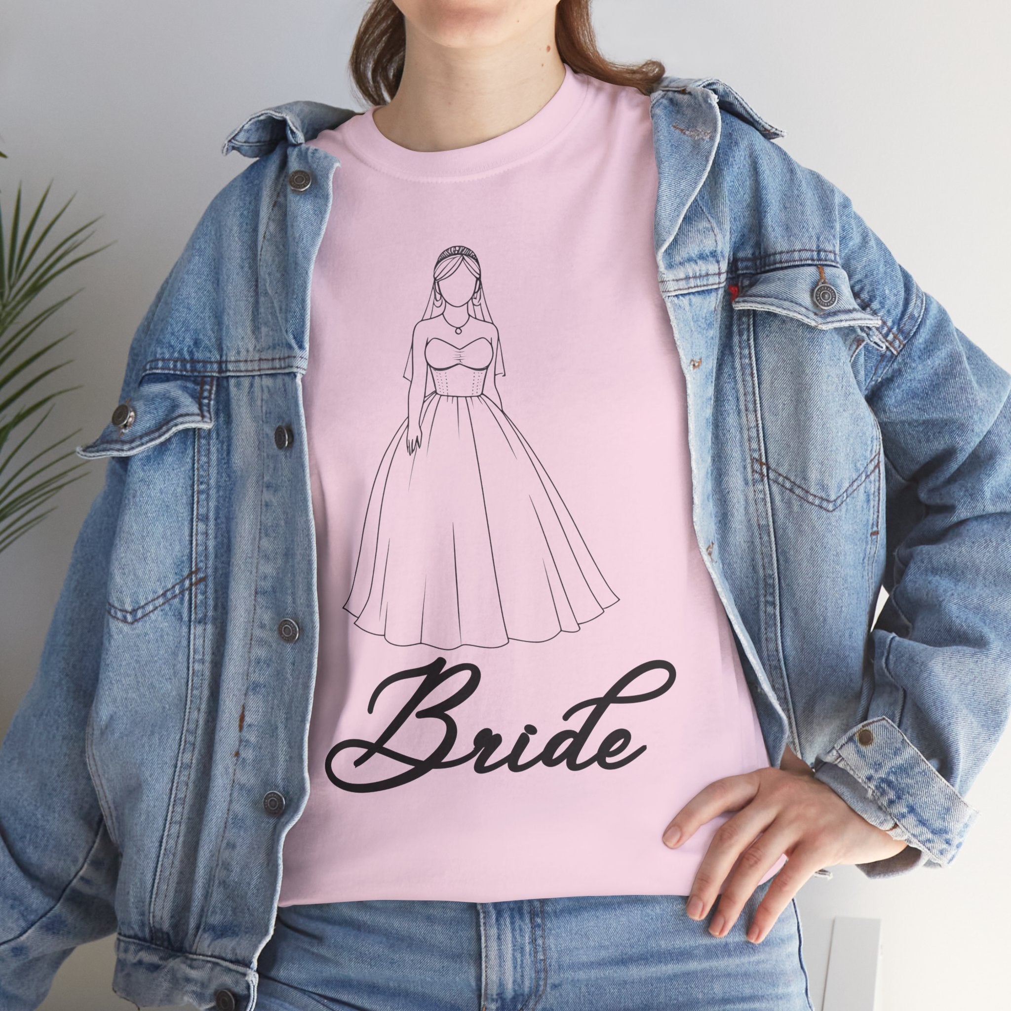 Bride Graphic Unisex Heavy Cotton Tee, Wedding Shirt, Bridal Party Gift, Engagement Celebration, Bride-to-Be Apparel, Wedding Day Outfit