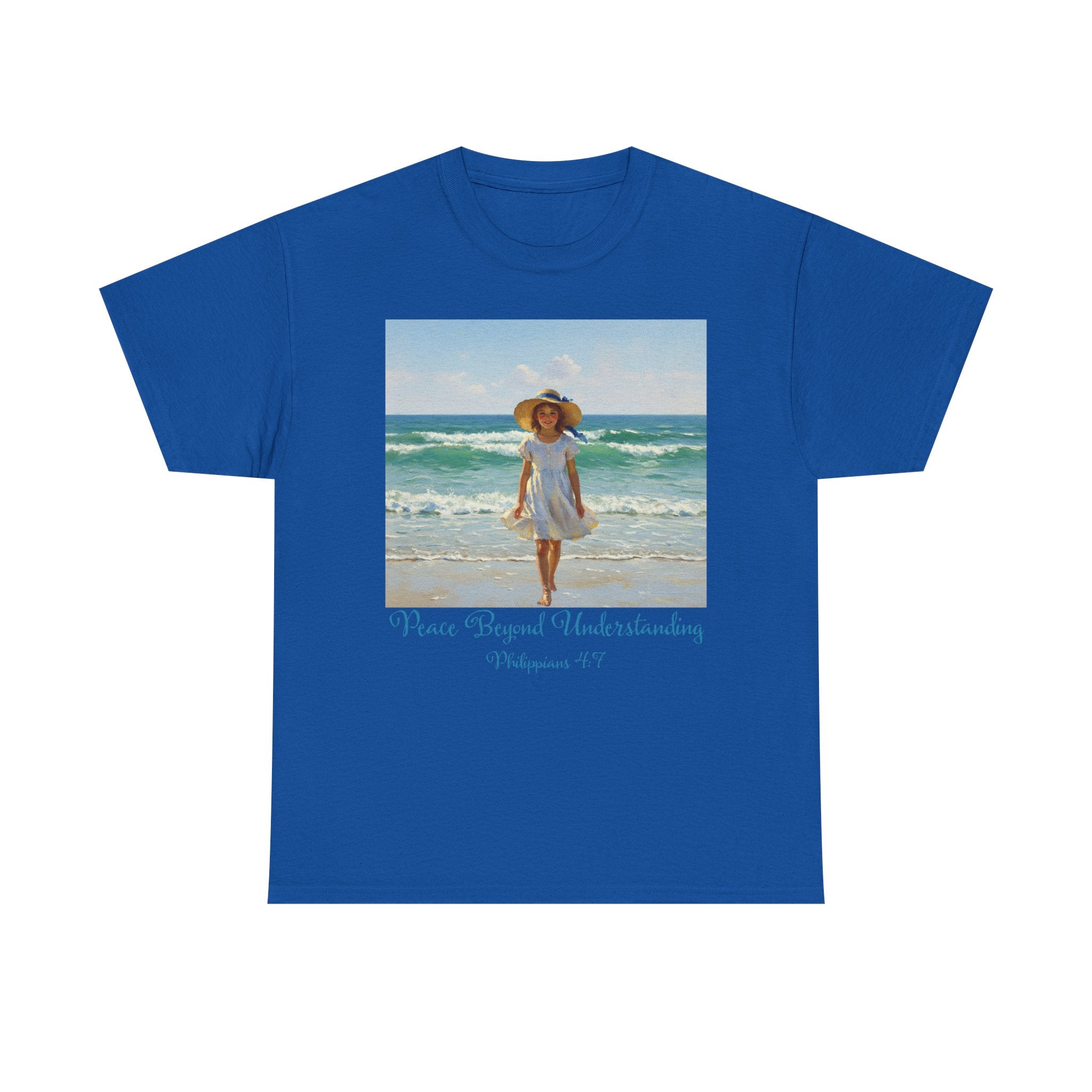 Serene Beach Vibes Tee for Summer Days, Top for Women, Casual Wear, Gifts for Beach Lovers, Vacay Essentials