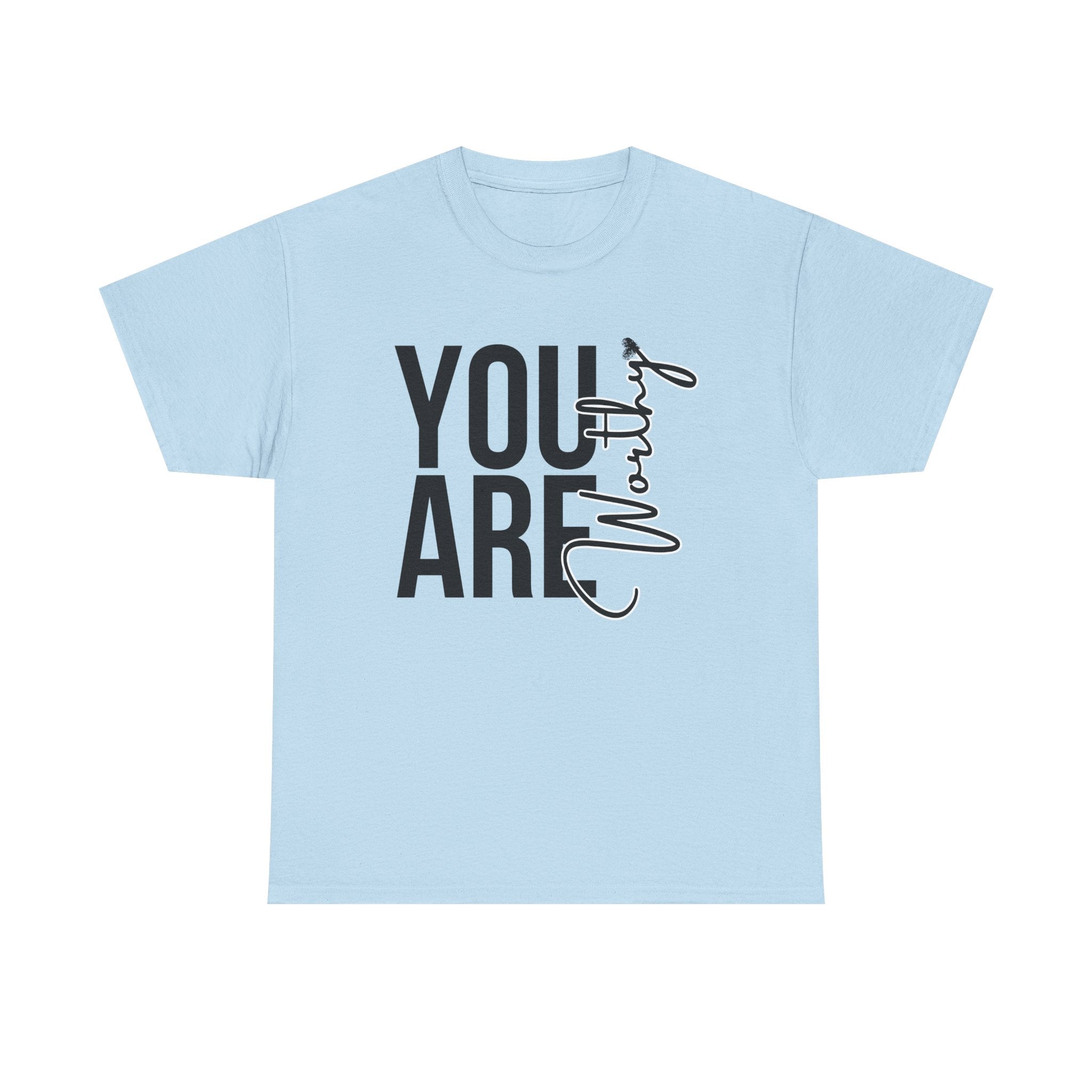 You Are Worthy Unisex Heavy Cotton Tee, Motivational Quote Shirt, Gift for Friends, Self-Love Tee, Uplifting Apparel, Positive [...]