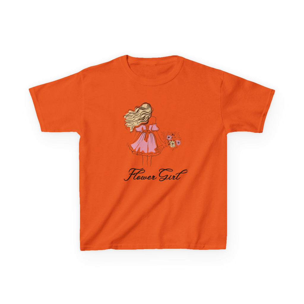 Flower Girl Kids Tee, Cute Kids T-Shirt, Children's Wedding Outfit, Floral Graphic Tee, Birthday Gift for Girls, Summer Apparel